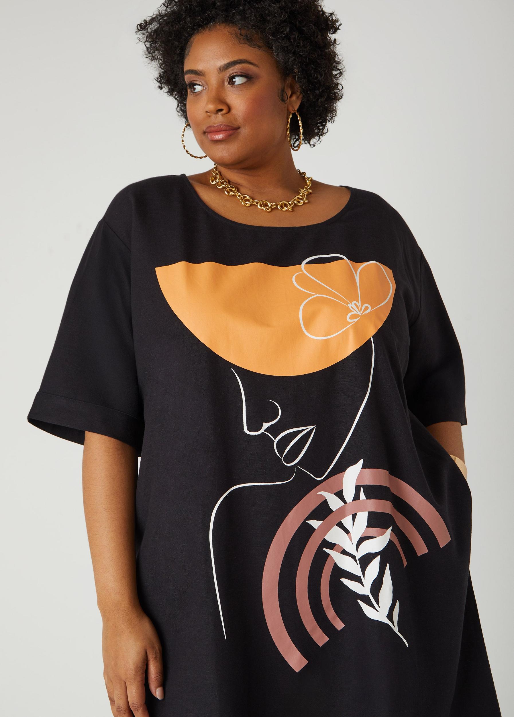 Profile Print Dress Product Image