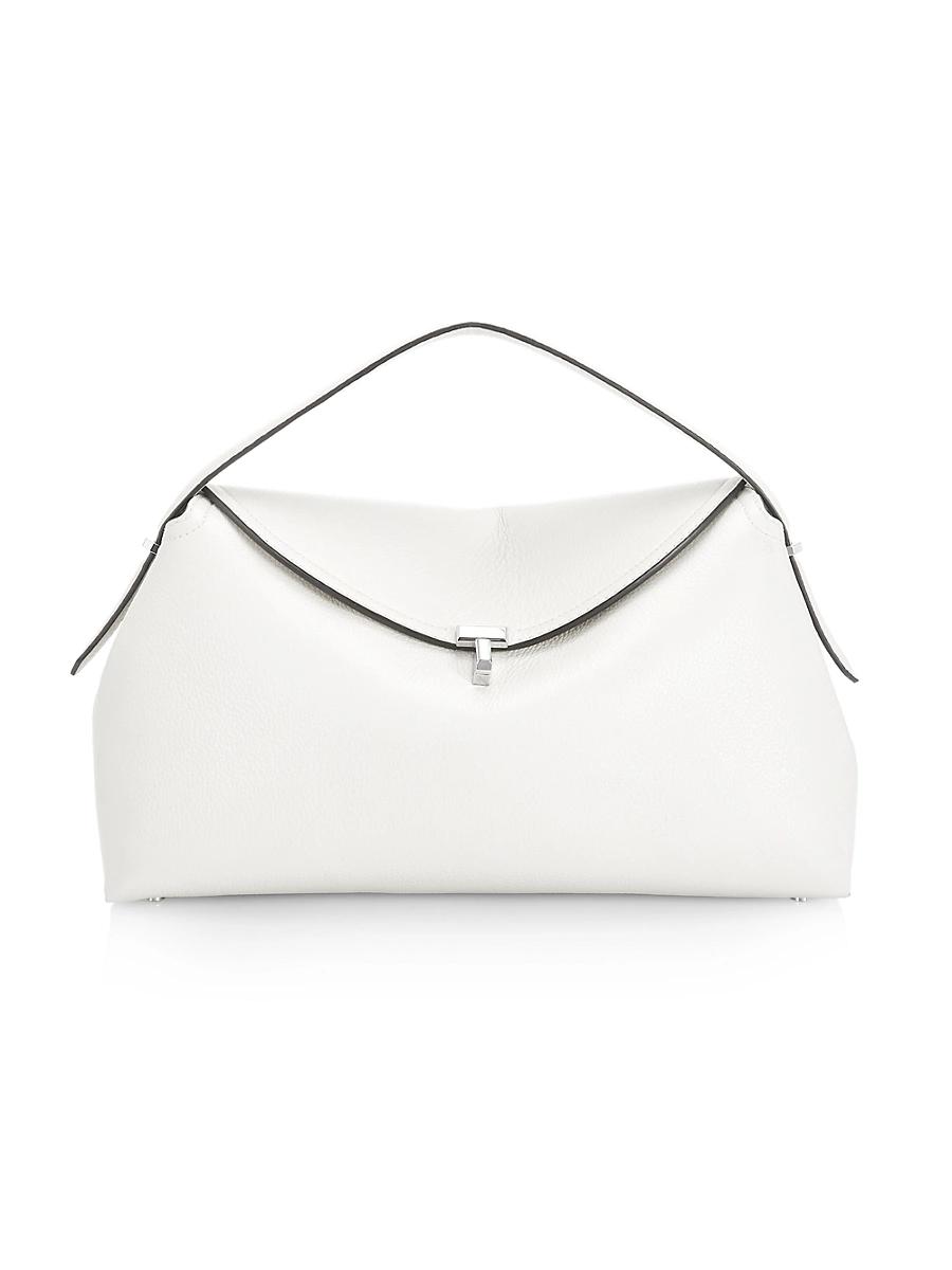 Womens T-Lock Leather Top-Handle Bag Product Image