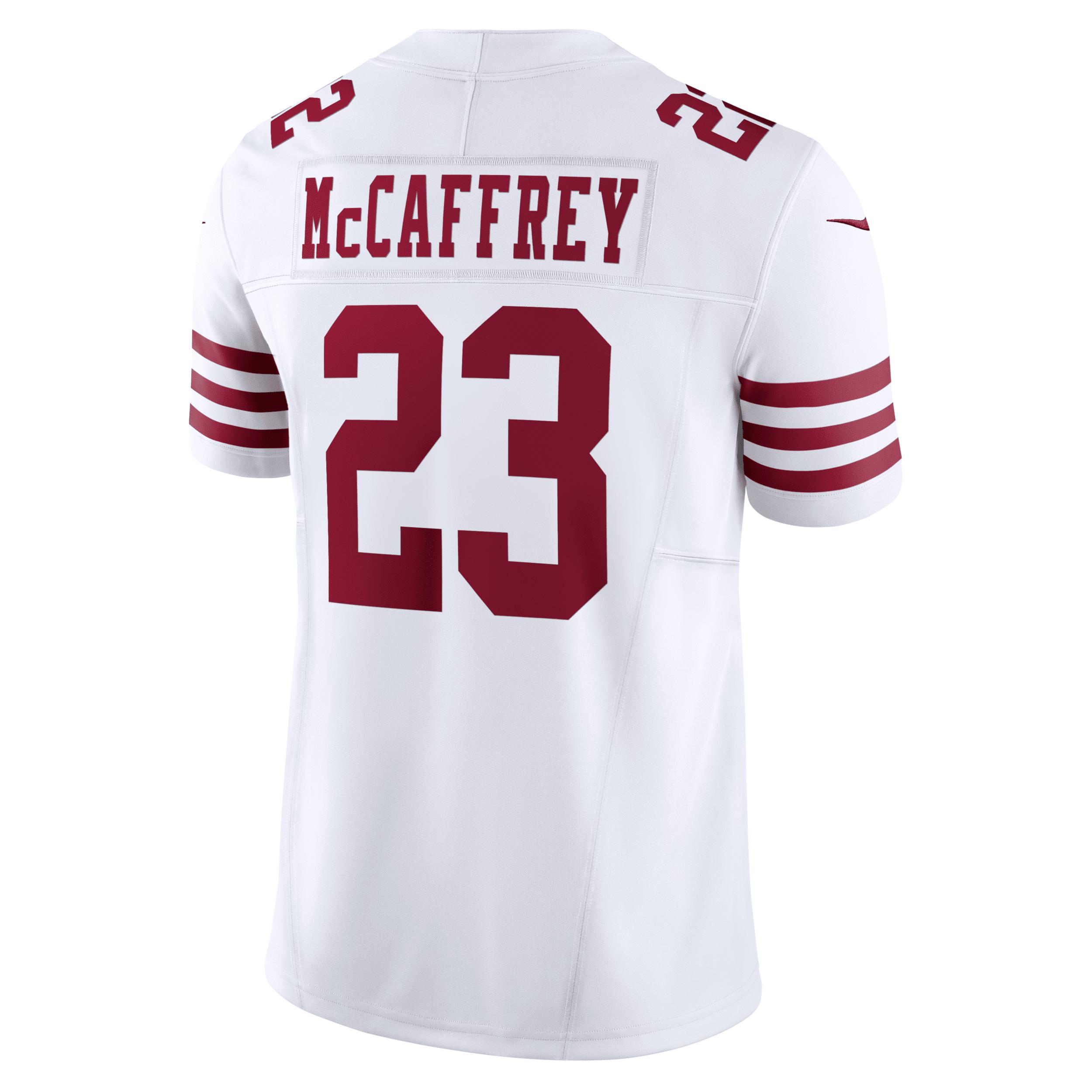 Men's Nike Christian McCaffrey White San Francisco 49ers Vapor F.U.S.E. Limited Jersey,  Product Image