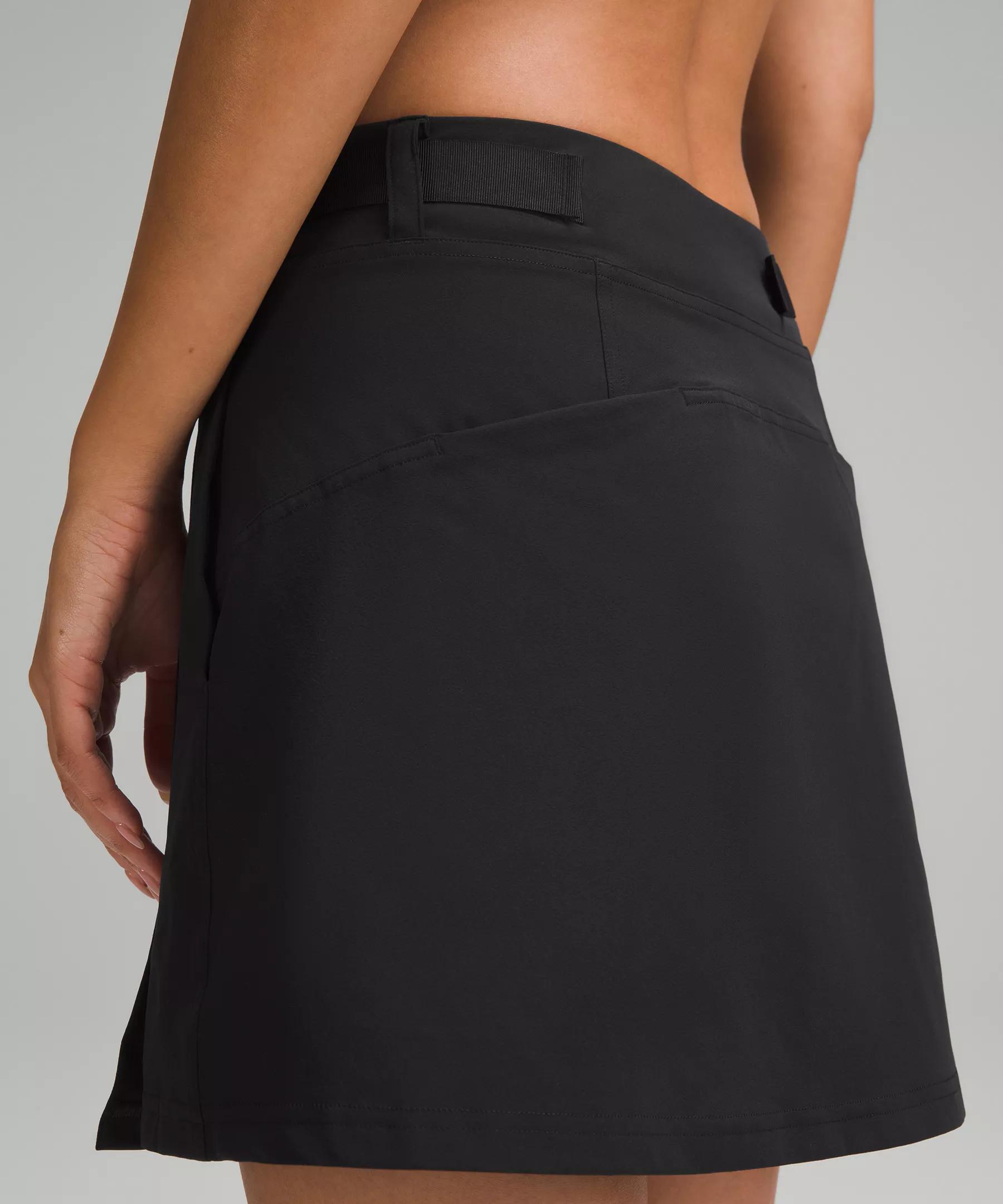 Wrap-Front Mid-Rise Golf Skirt Product Image
