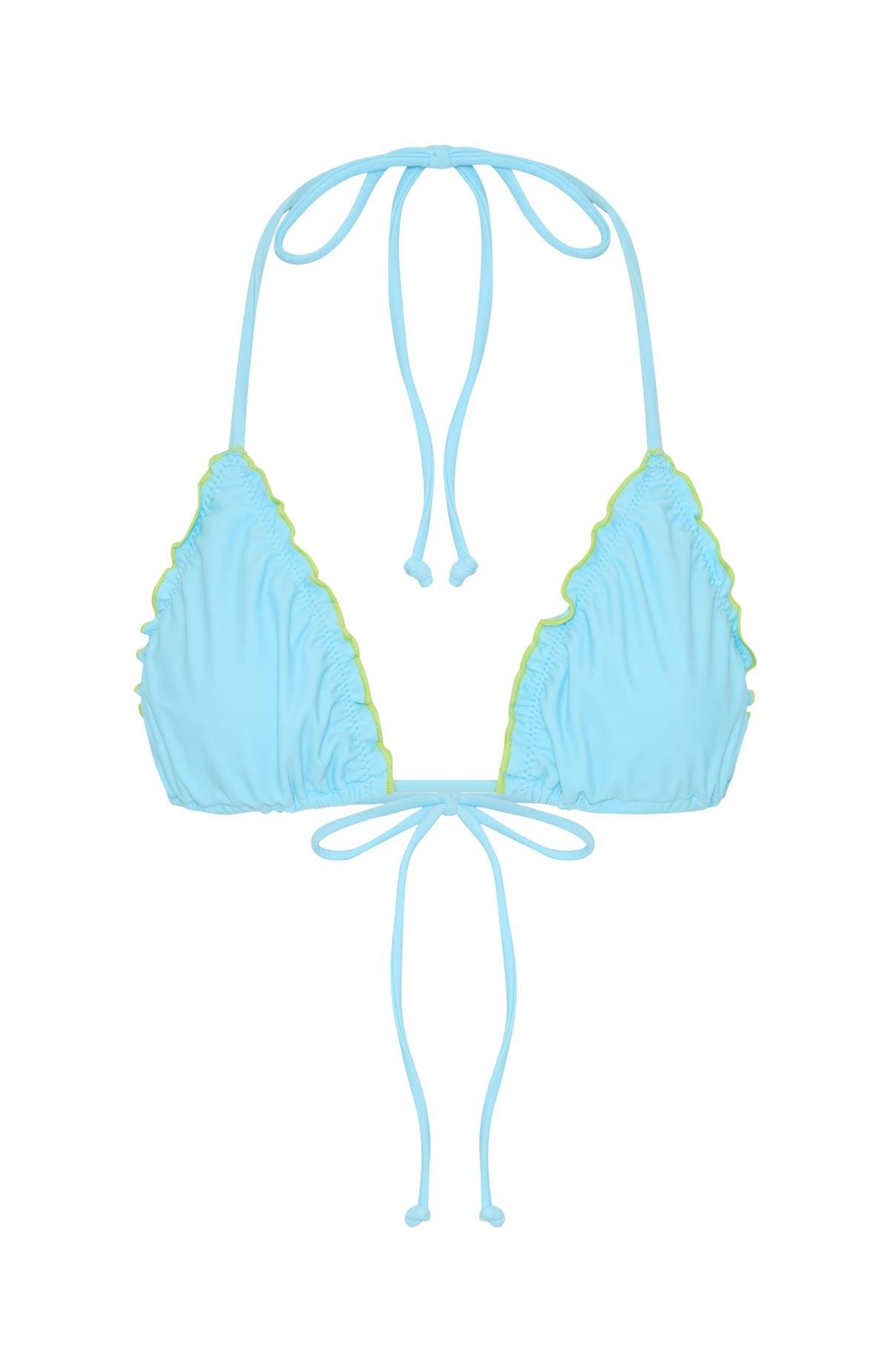 Kiss The Sun Bikini Top Malibu Blue Product Image