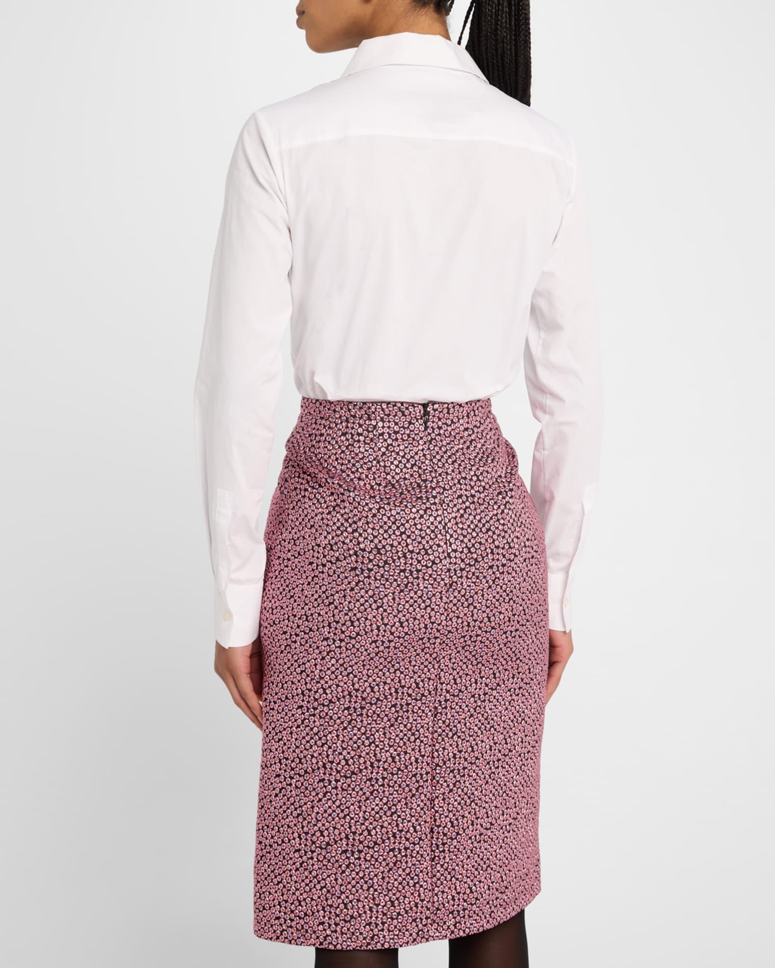 Floral Embroidered Button-Down Shirt Product Image