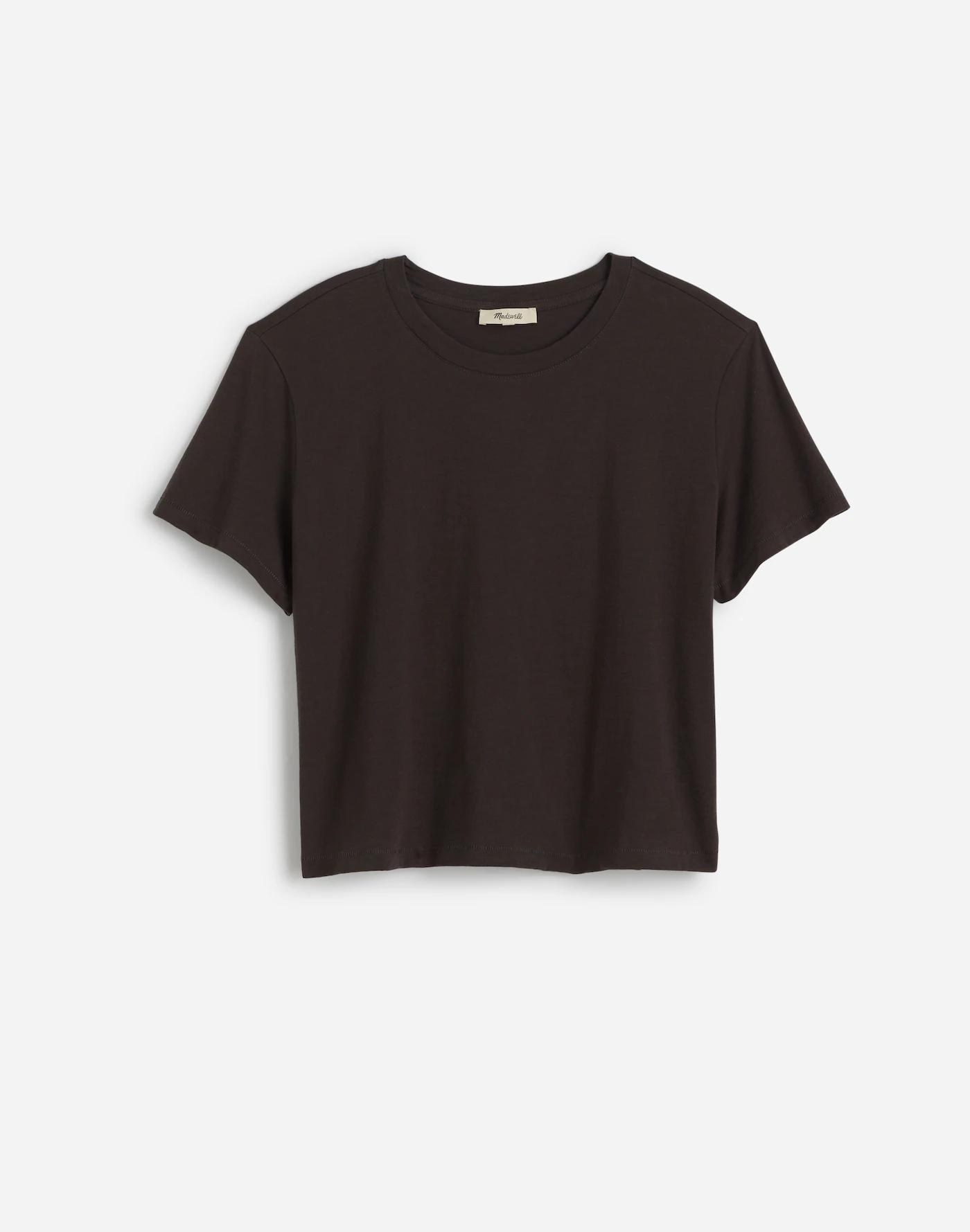 Slub Boxy-Crop Tee Product Image