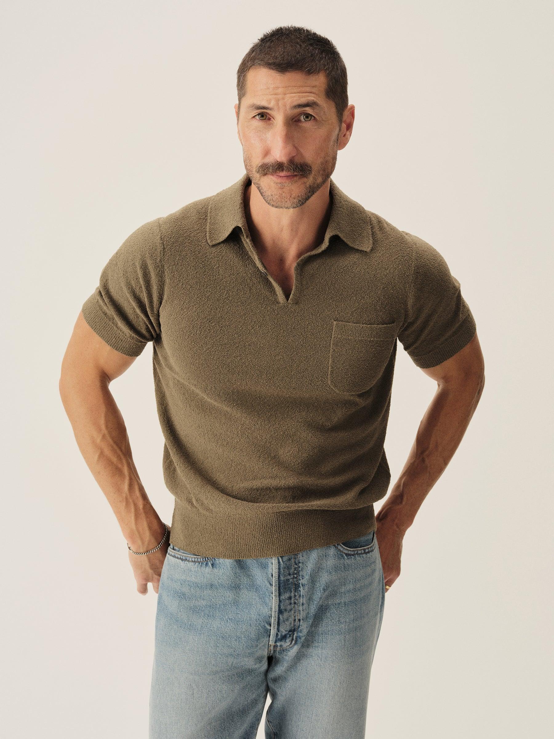 Soft Cactus Cotton Loop Terry Polo Product Image