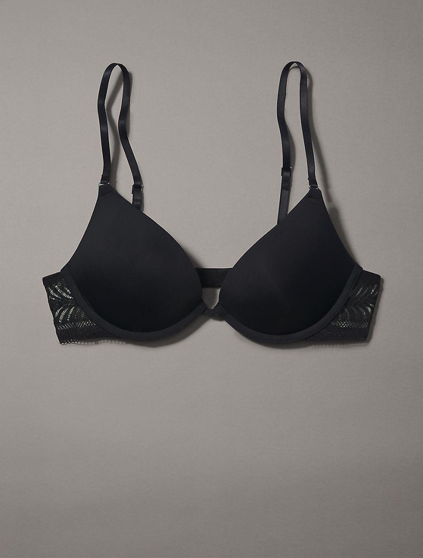 Calvin Klein Minimalist Micro Lace Push-Up Plunge Bra Product Image