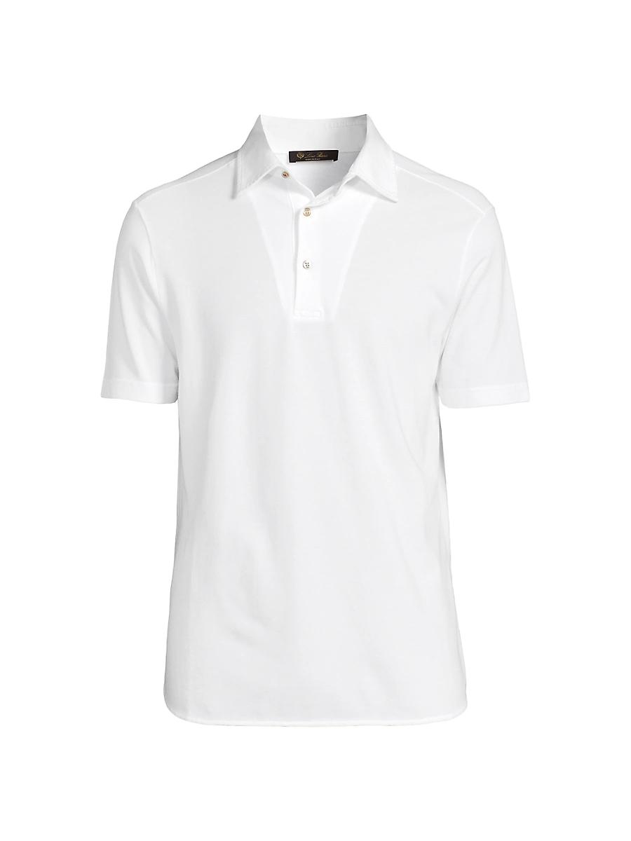 Men's Cotton Pique Polo Shirt Product Image