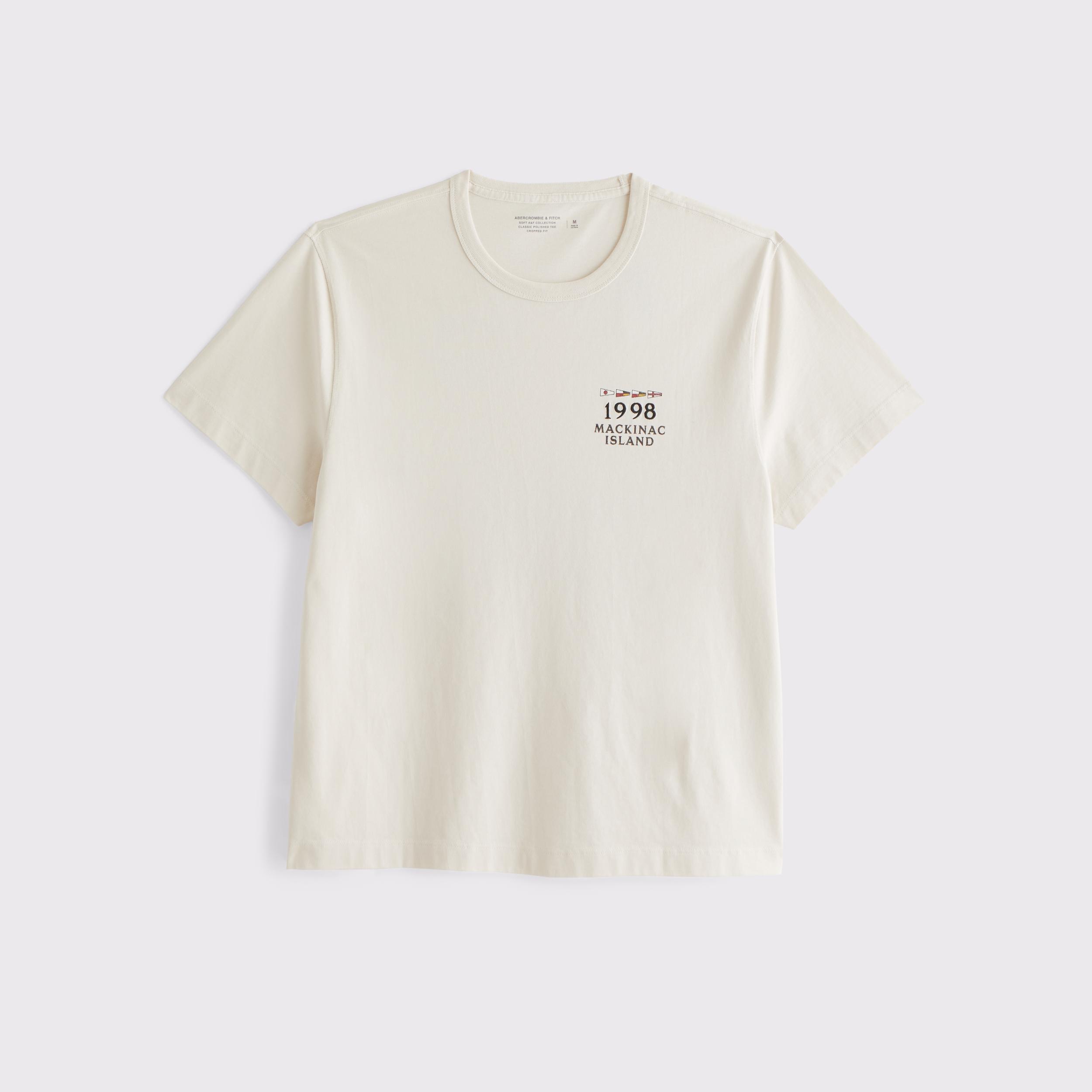 Nautical Classic Polished Cropped Graphic Tee Product Image