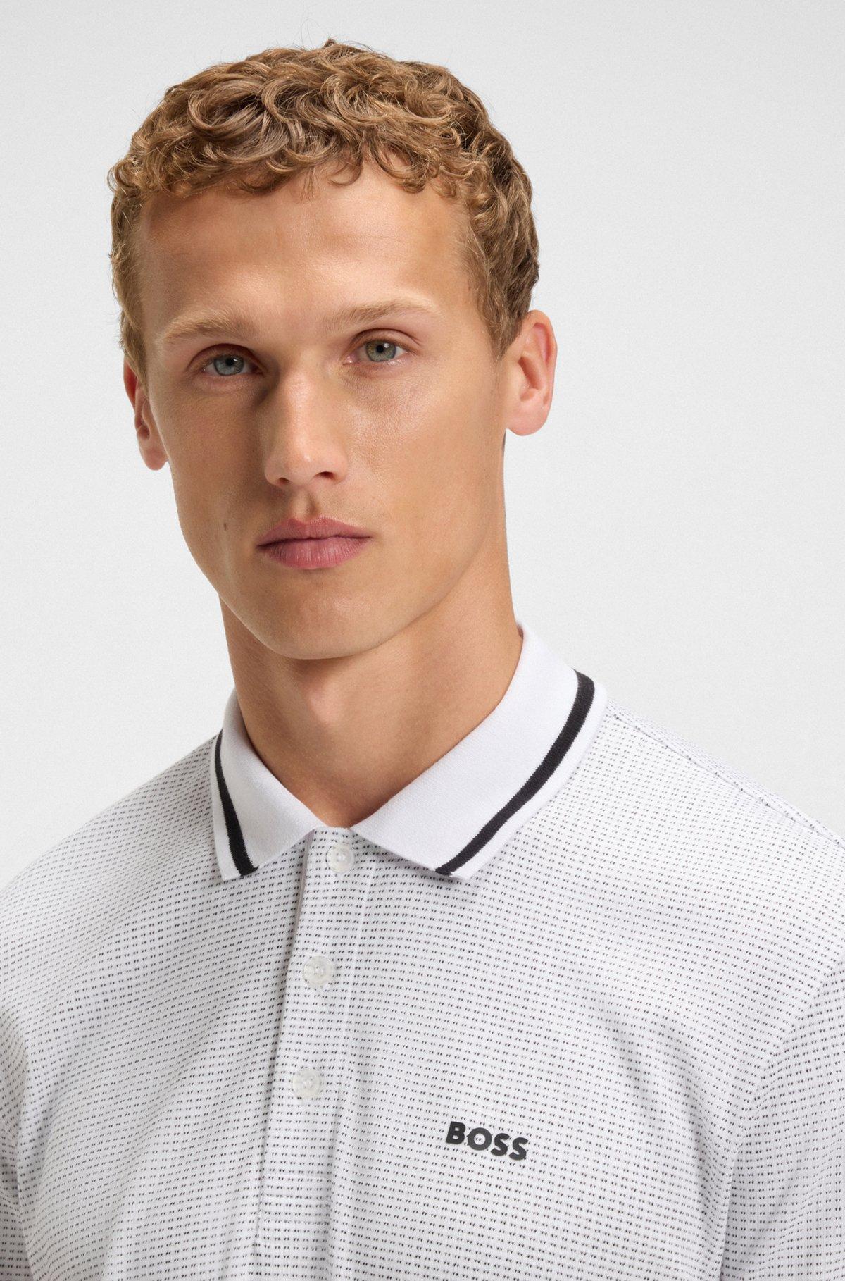 Paddy polo shirt in cotton jacquard Product Image