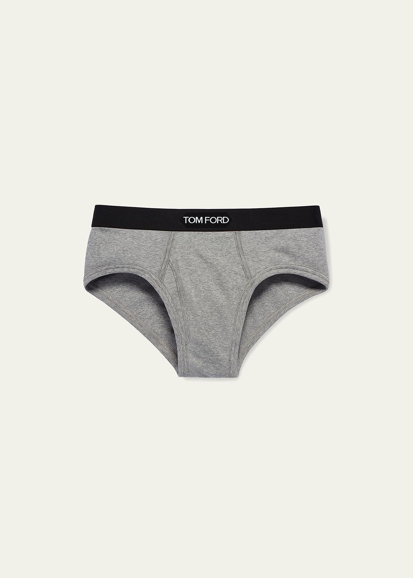 Mens Jacquard Logo Cotton Briefs Product Image