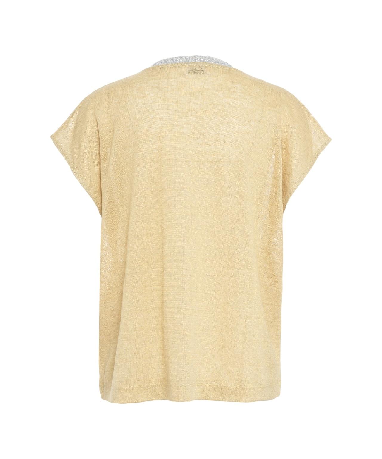 Short sleeve linen sweater Product Image