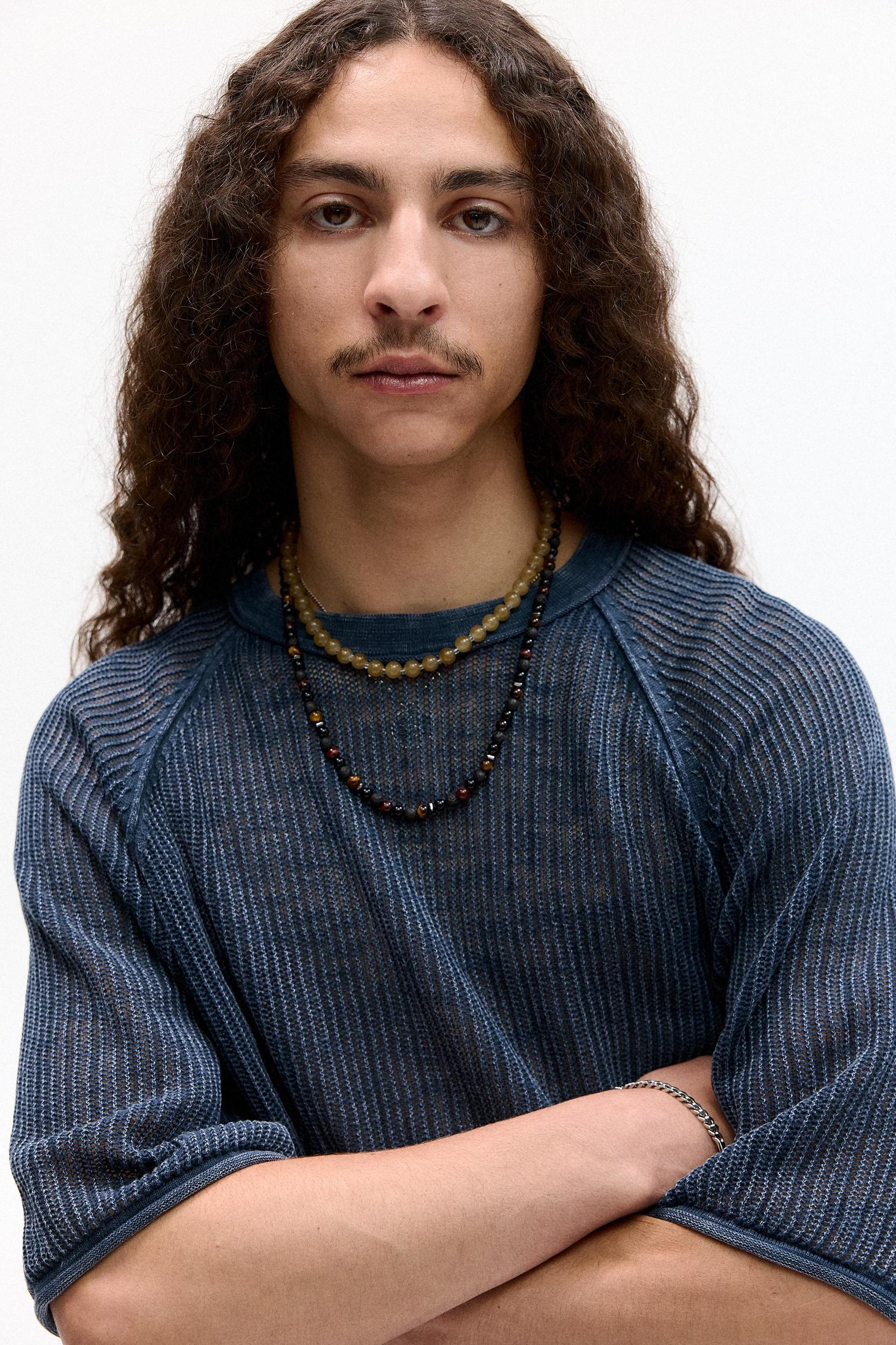 Short sleeve knit T-shirt Product Image