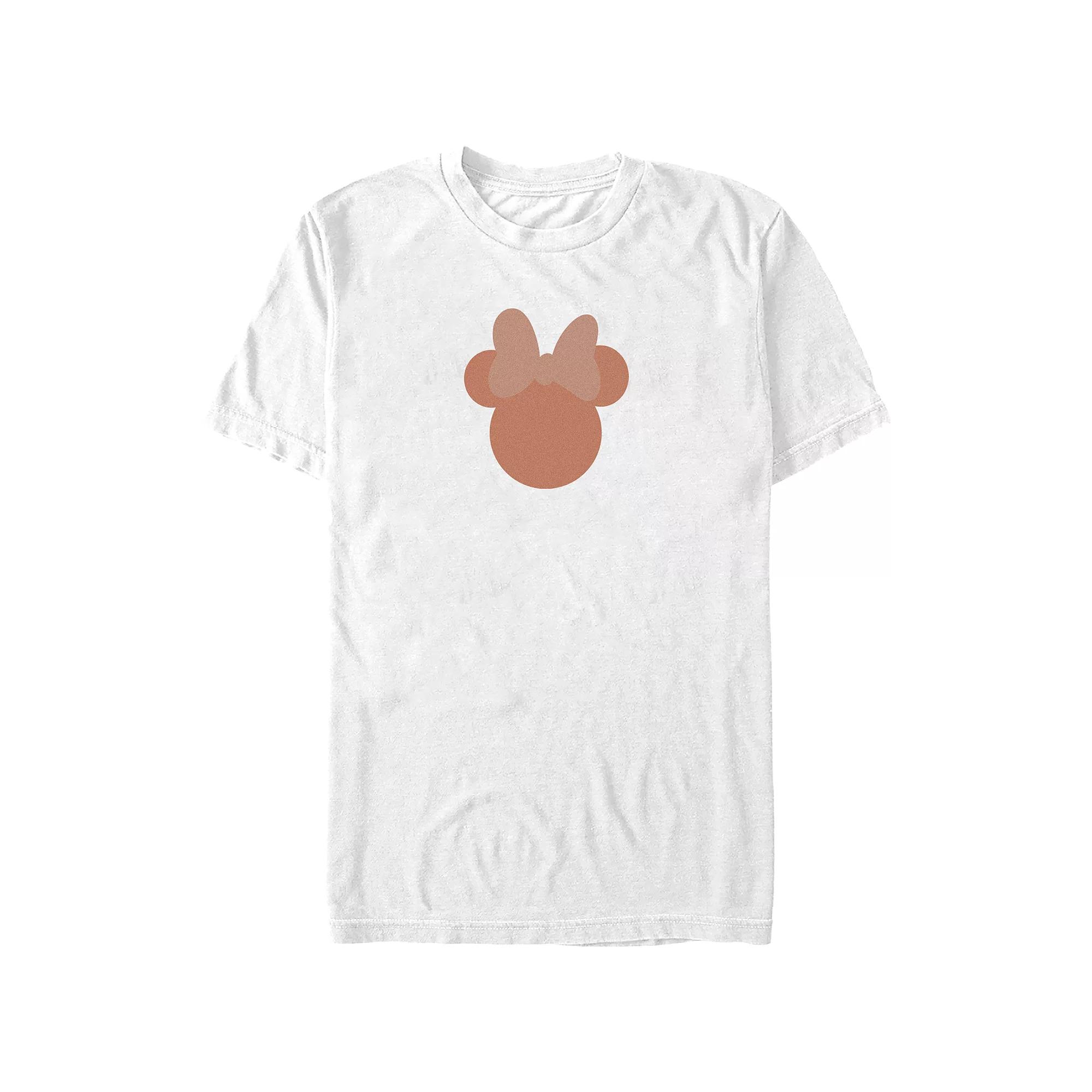 Disney's Minnie Mouse Head Shape Juniors' Graphic Tee, Women's, Size: XL, White Product Image