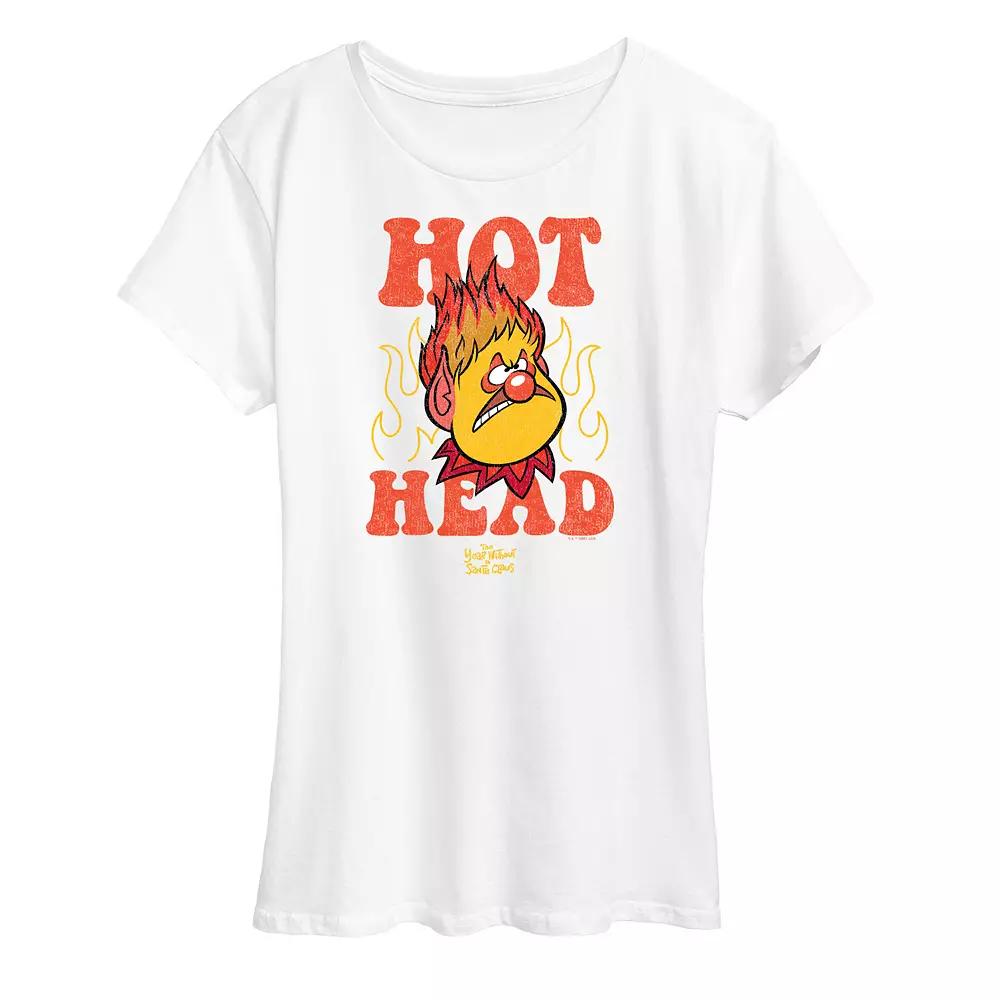 Women's The Year Without Santa Claus Heat Miser Hot Head Graphic Tee, Girl's,  Product Image