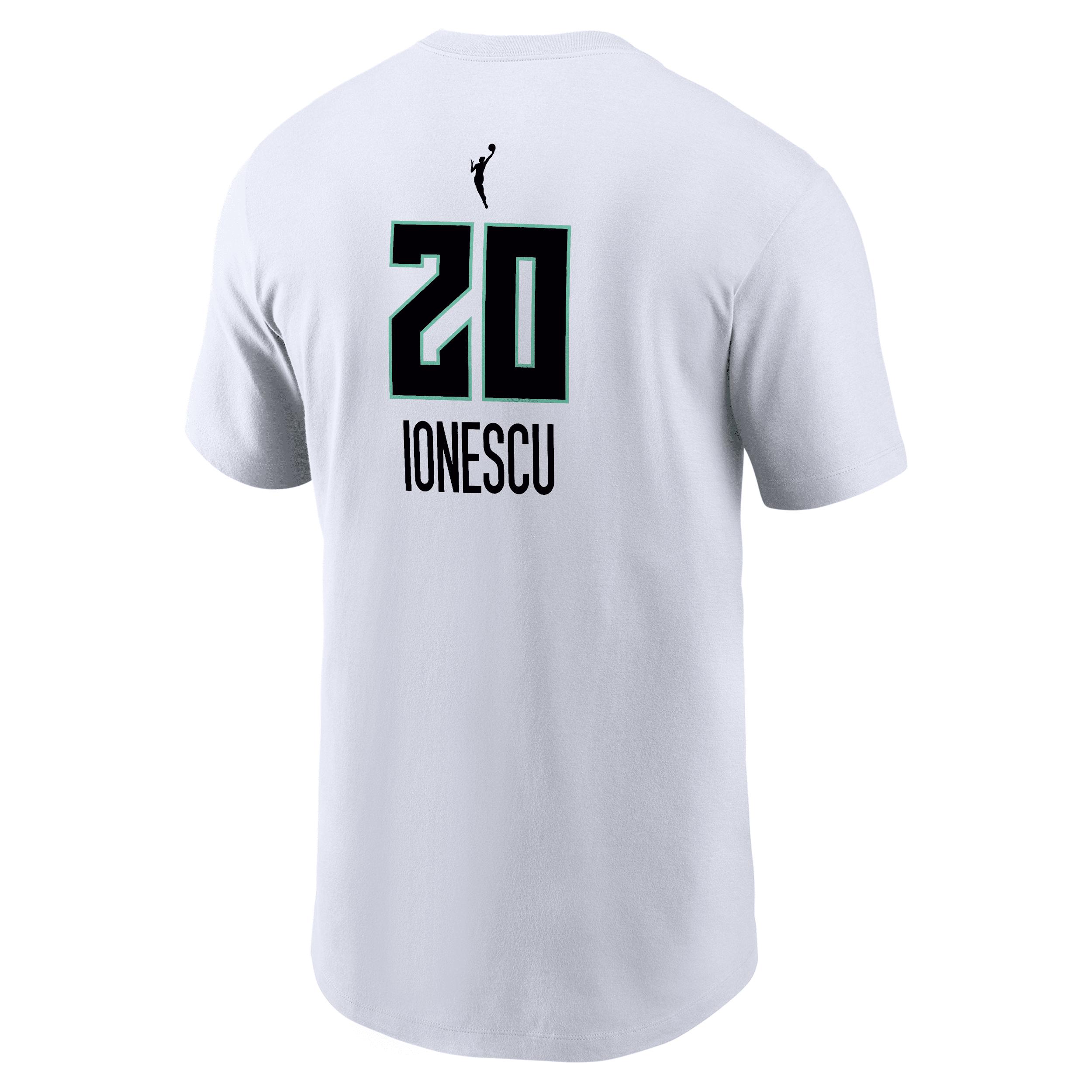 Sabrina Ionescu New York Liberty Nike Mens WNBA T-Shirt | M11332NYSI-WHT Product Image