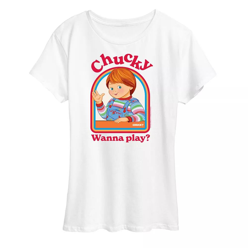 Women's Chucky Wanna Play Graphic Tee,  Product Image