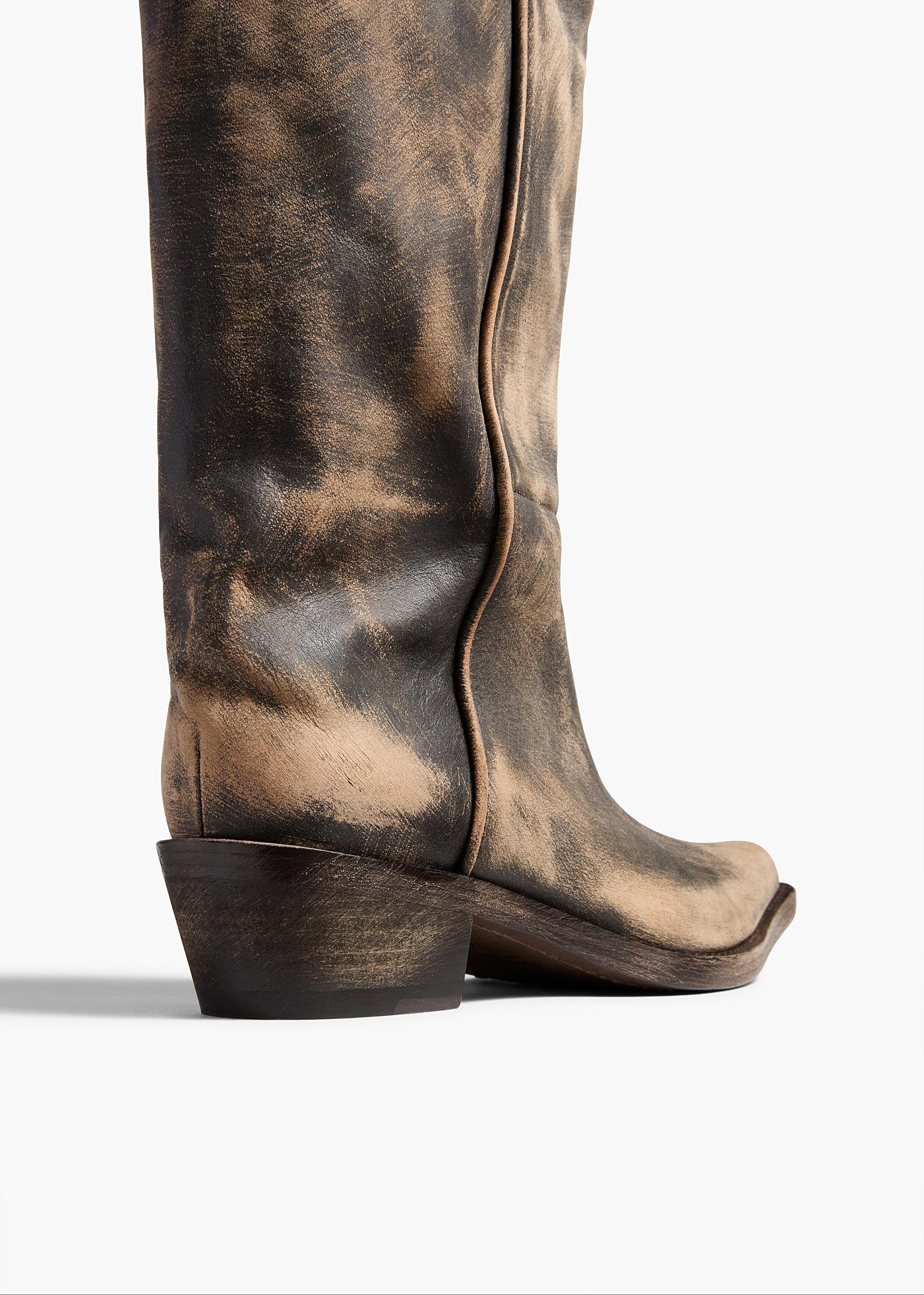 Clive Boot in Vintage Black Leather Product Image