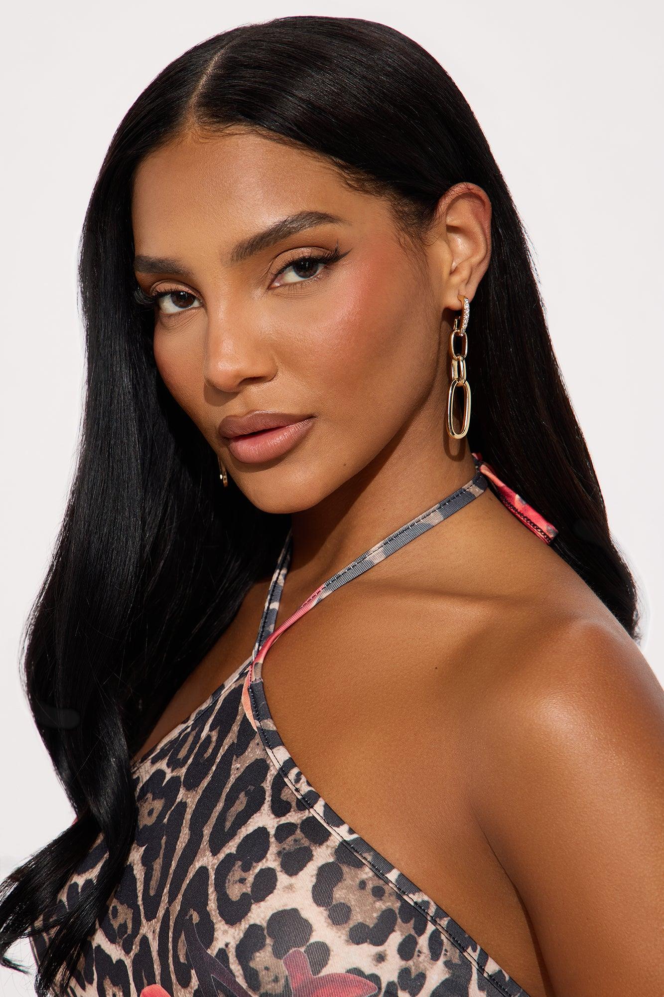 Marissa Drop Linked Earrings - Gold Female Product Image