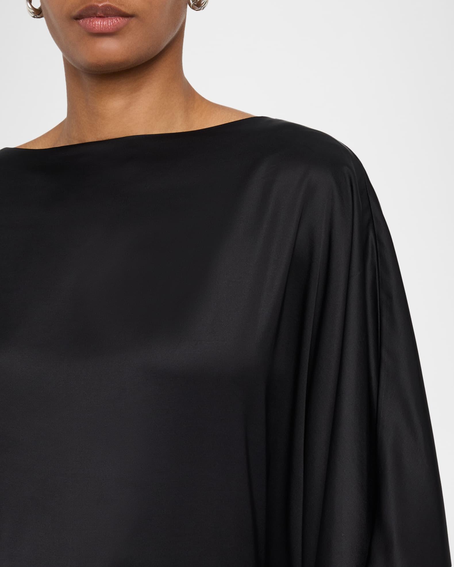 Dolman-Sleeve Viscose Midi Dress Product Image