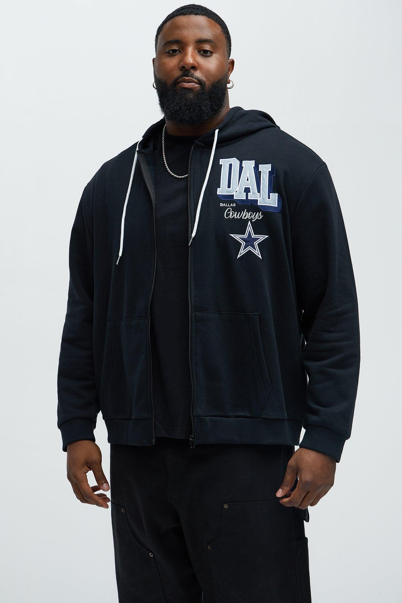 Cowboys Bold Zip Hoodie - Black Male Product Image