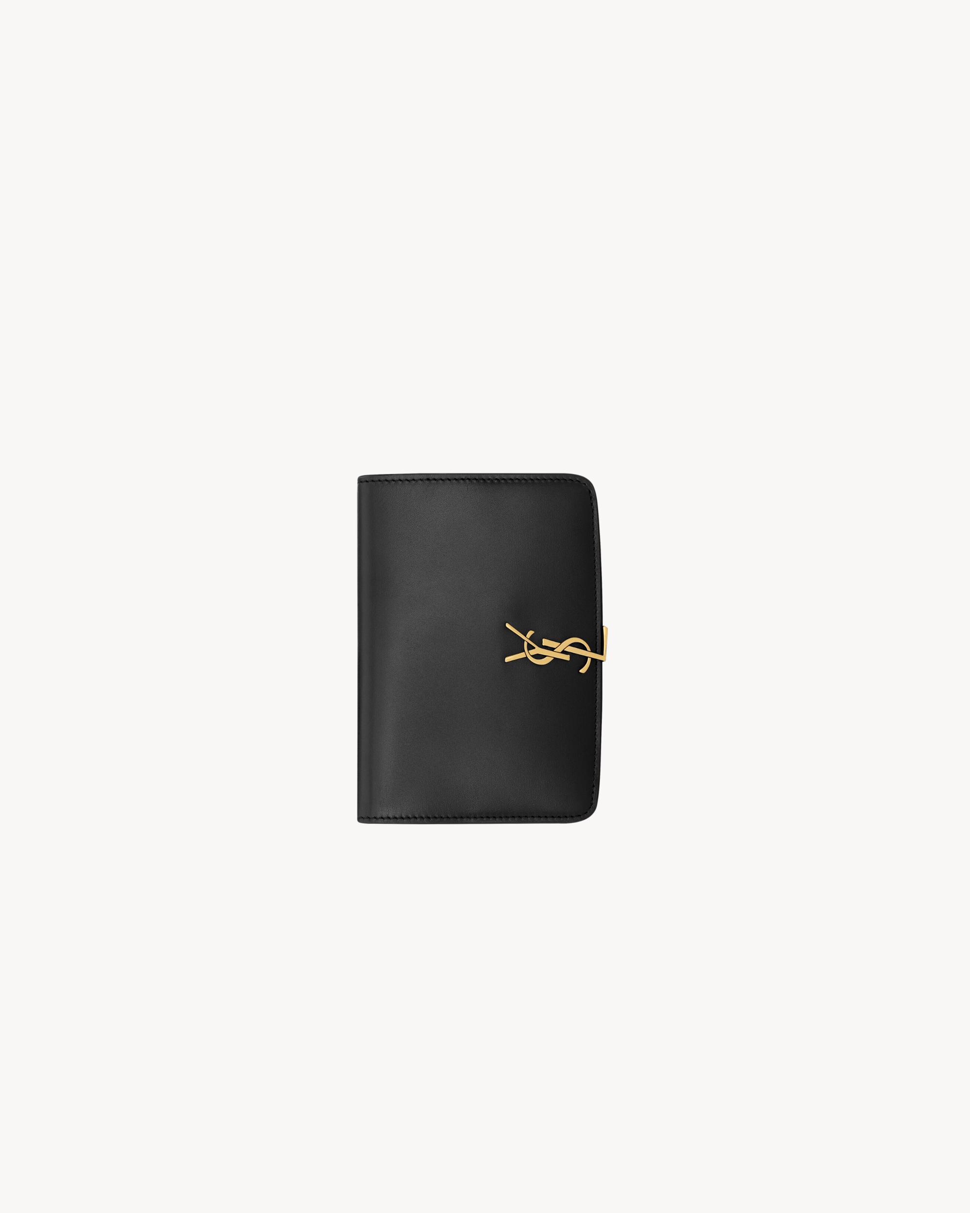 VOLTAIRE passport case in BOX SAINT LAURENT Product Image