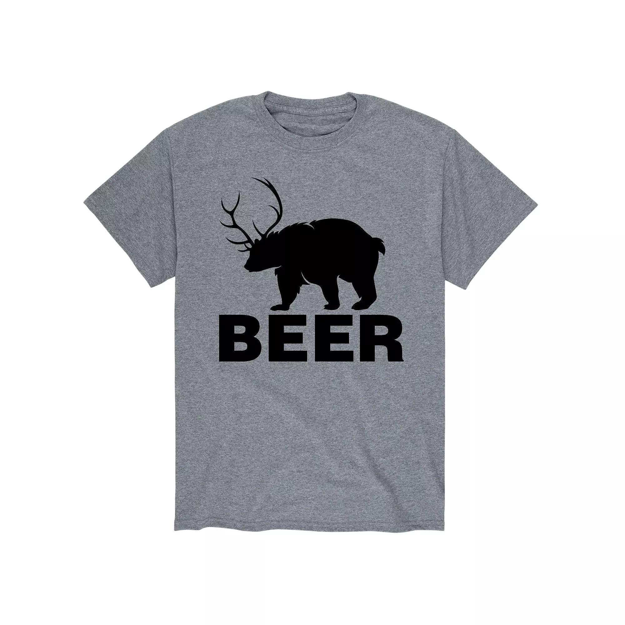 Men's Hunting Beer Bear Tee,  Product Image