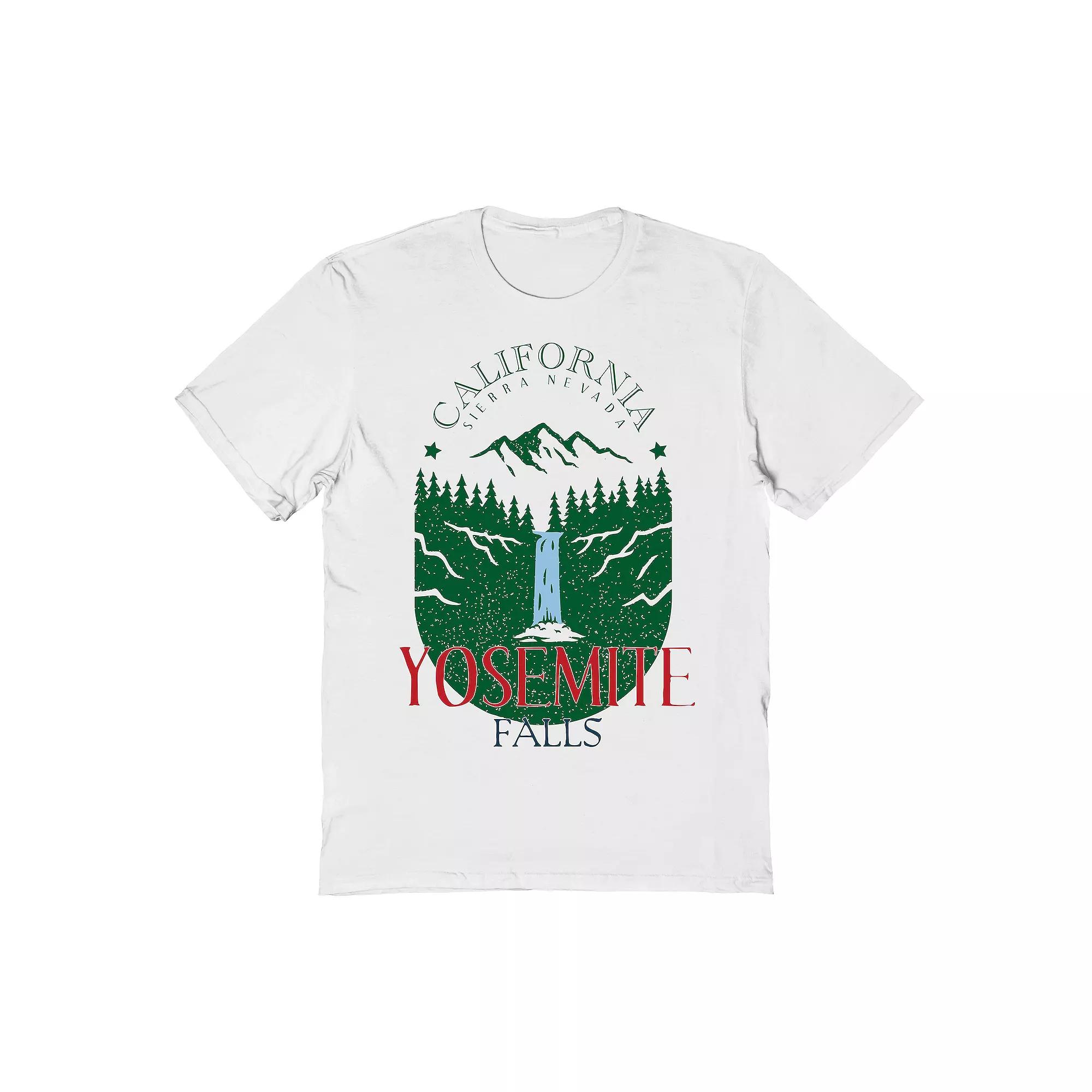 Men's Country Parks Yosemite Falls California Graphic Tee, Size: Small, White Product Image