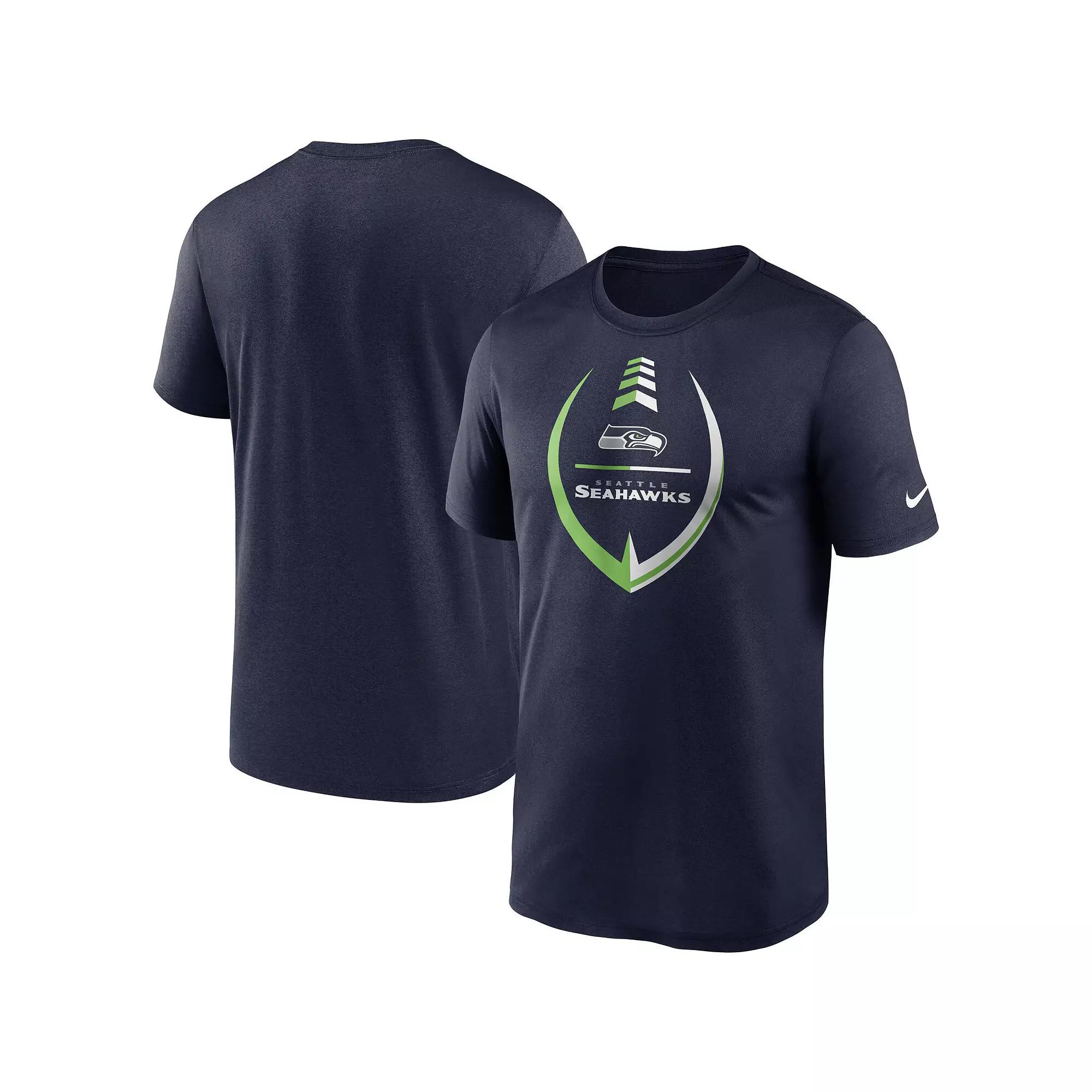 Men's Nike College Navy Seattle Seahawks Icon Legend Performance T-Shirt,  Product Image