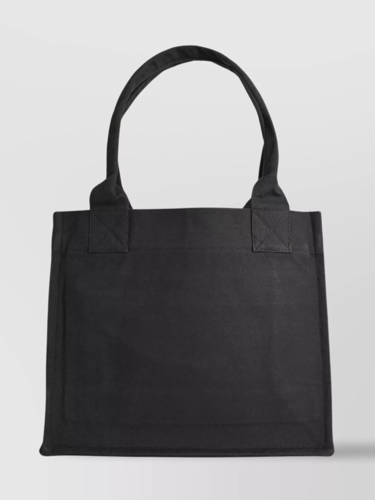 GANNI Banana Print Large Tote Bag In Black Product Image