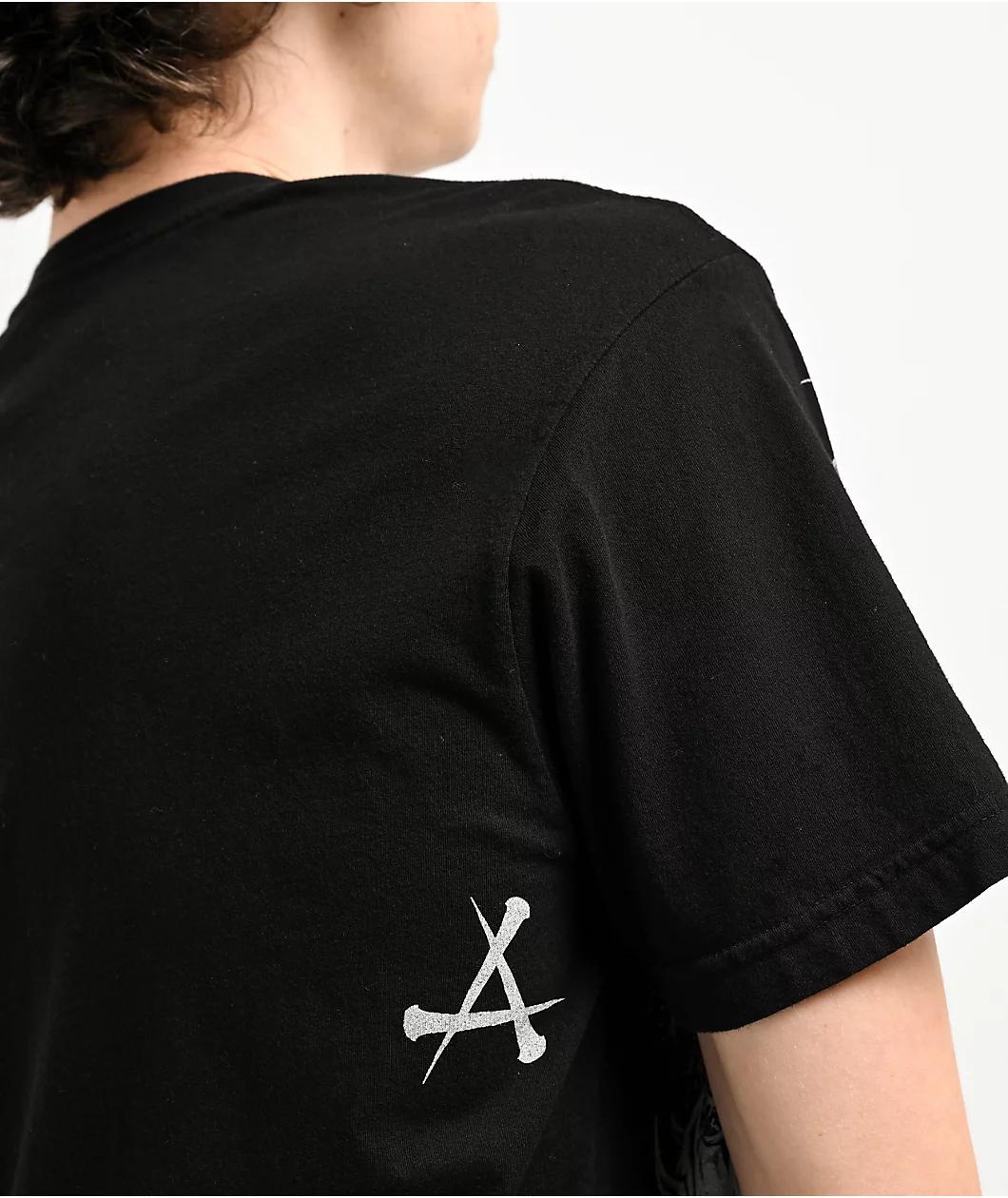 Affliction Horror Swarm Black T-Shirt Product Image