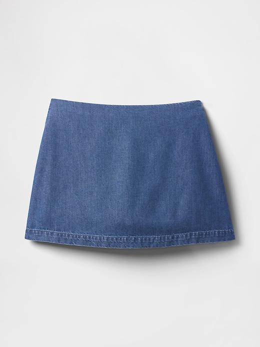 UltraSoft Denim Mini Skort Product Image