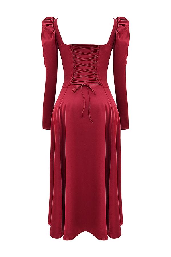 Sebille  ruby corset midi dress Product Image