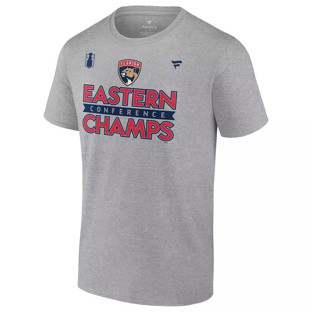 Men's Fanatics NHL Florida Panthers 2024 Conference Finals Champs Locker Room Tee, Size: 5XL, Pnt Gray Product Image