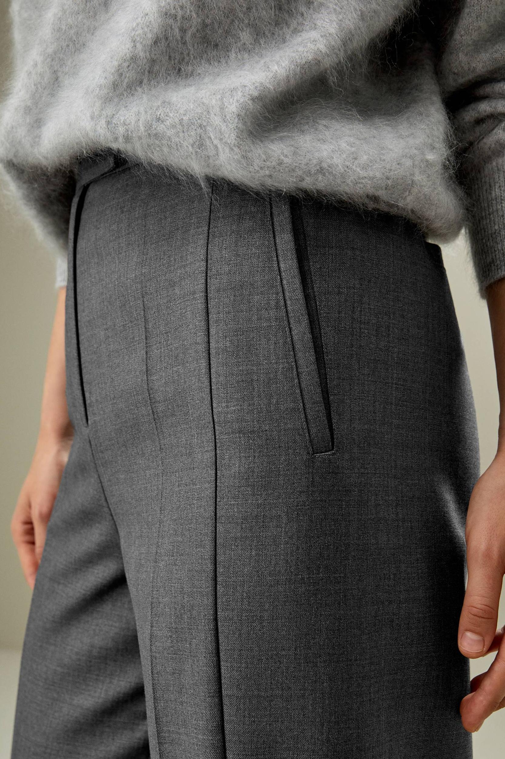 LILYSILK Women'S Wool Slacks - Black Wool Silk Blend - Ultimate Luxury Machine Washable Trousers 16 Product Image