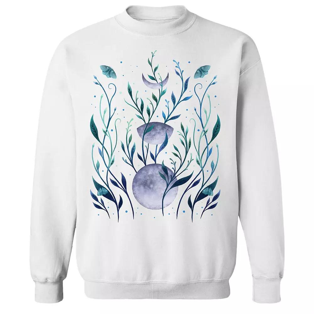 Junior's Phase & Grow Graphic Fleece Sweatshirt, Women's, Size: Medium, White Product Image