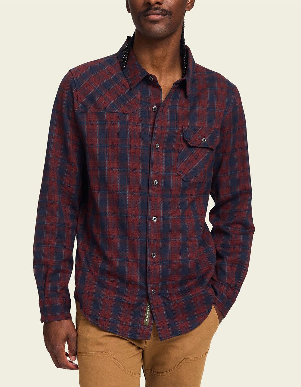 HOWLER BROTHERS Harker's Mens Flannel - RED/BLUE Product Image