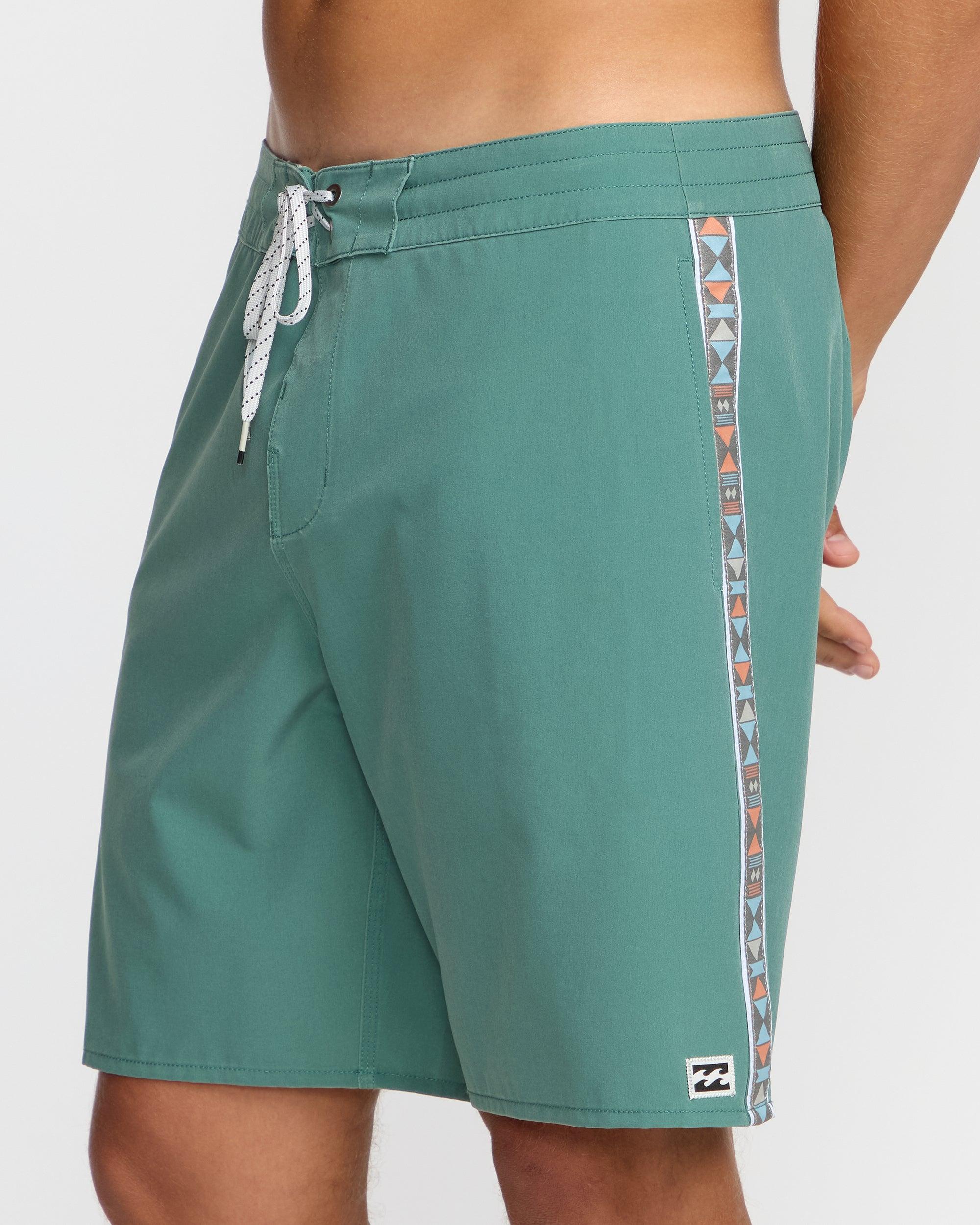 Wategos Lo Tide 19" Boardshorts - Sage Green Male Product Image