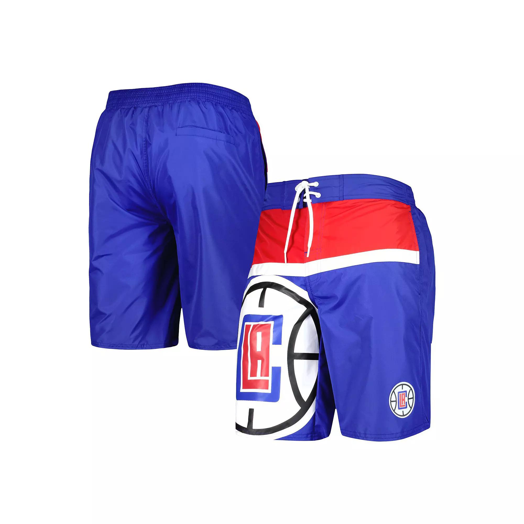 Men's G-III Sports by Carl Banks Royal LA Clippers Sea Wind Swim Trunks,  Product Image