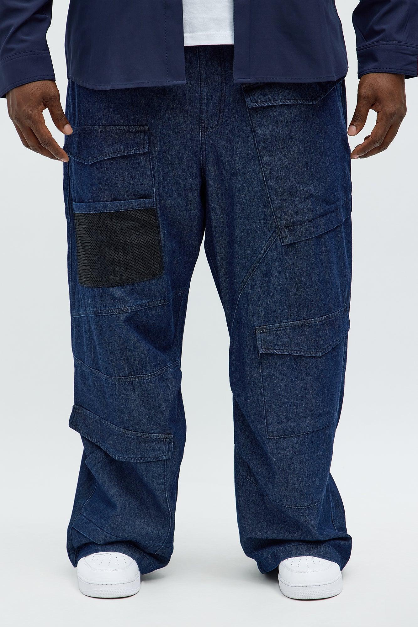 Max Cargo Baggy Pants - Indigo Male Product Image