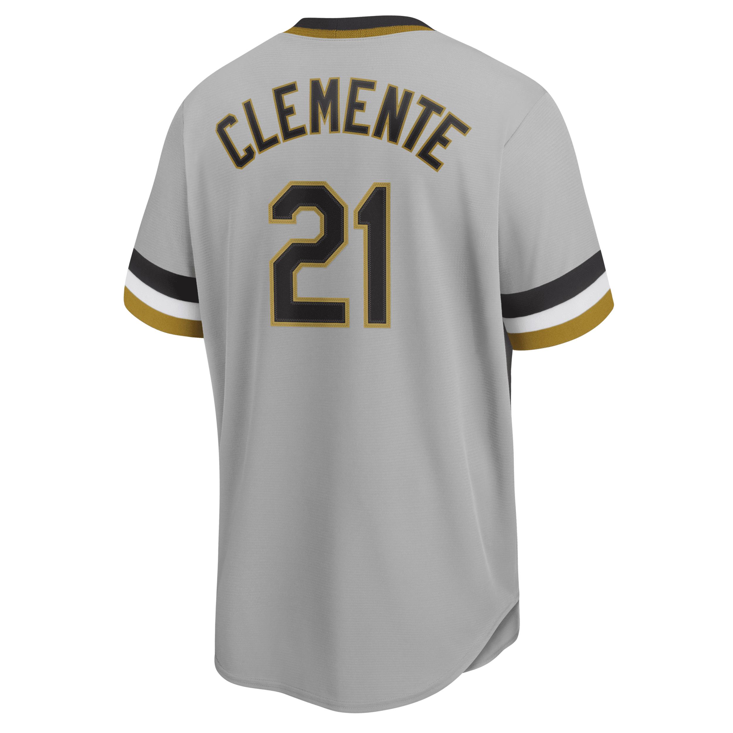 Nike Mens MLB Pittsburgh Pirates (Roberto Clemente) Cooperstown Baseball Jersey | C267QBT-CP1 Product Image