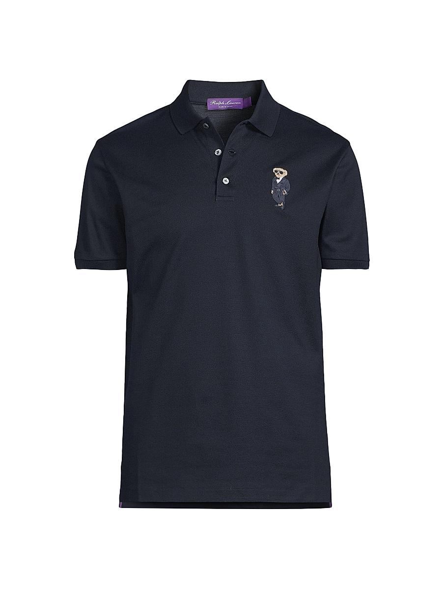 Mens Custom-Slim-Fit Polo Bear Piqu Polo Shirt Product Image