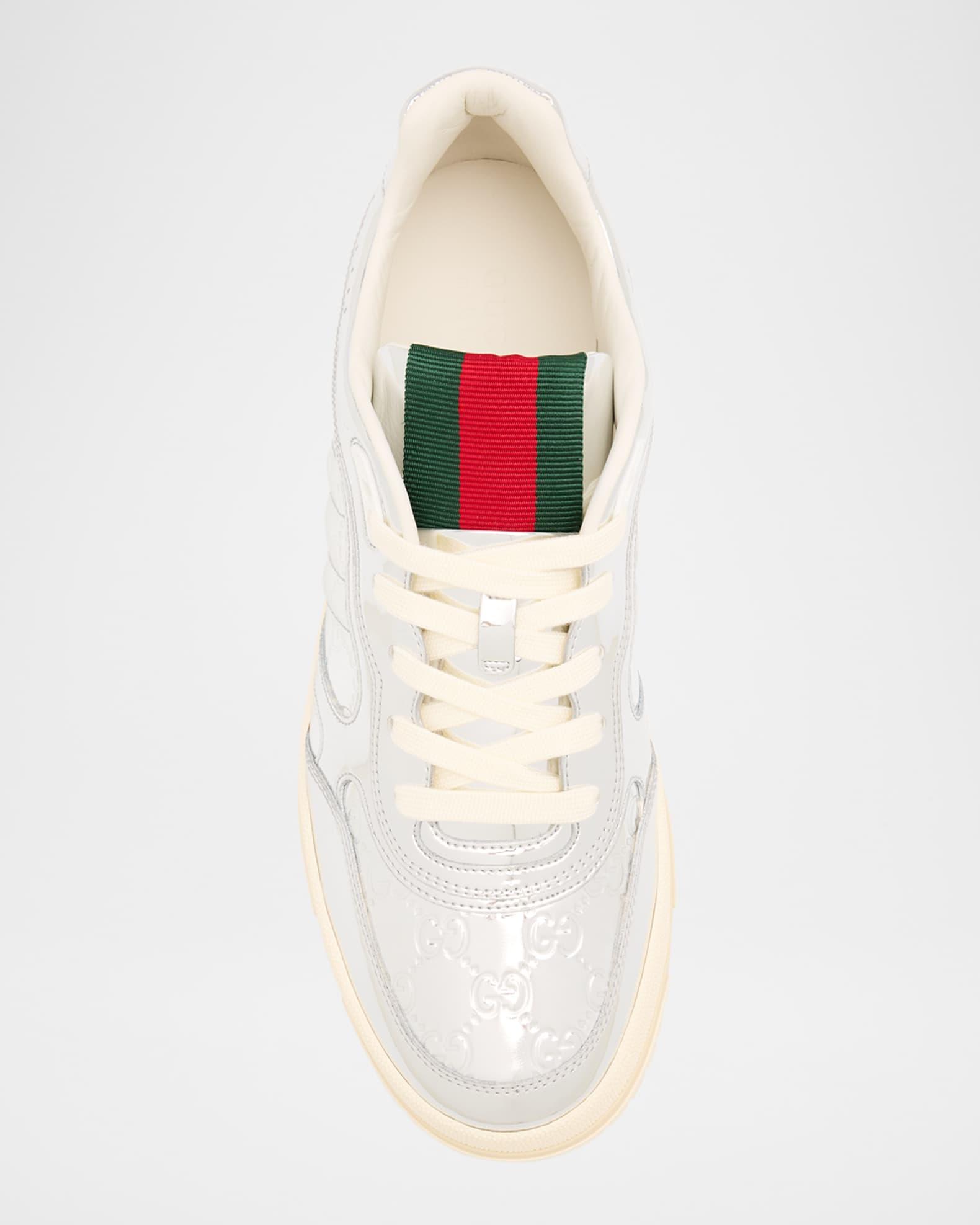 Men's Re-Web Mirror Leather Fashion Sneakers Product Image