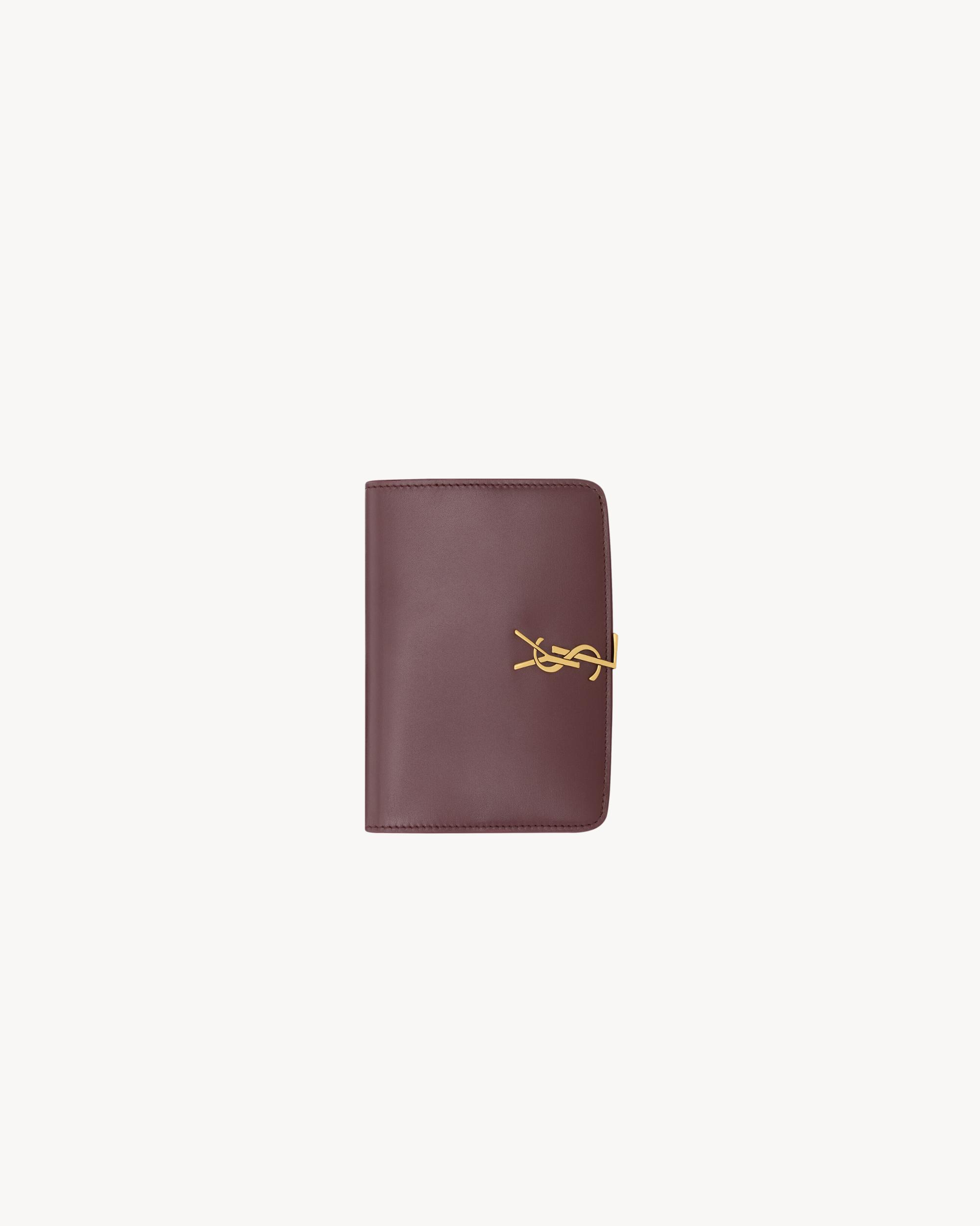 VOLTAIRE passport case in BOX SAINT LAURENT Product Image
