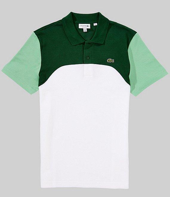 Lacoste Color Block Pique Short Sleeve Polo Shirt Product Image