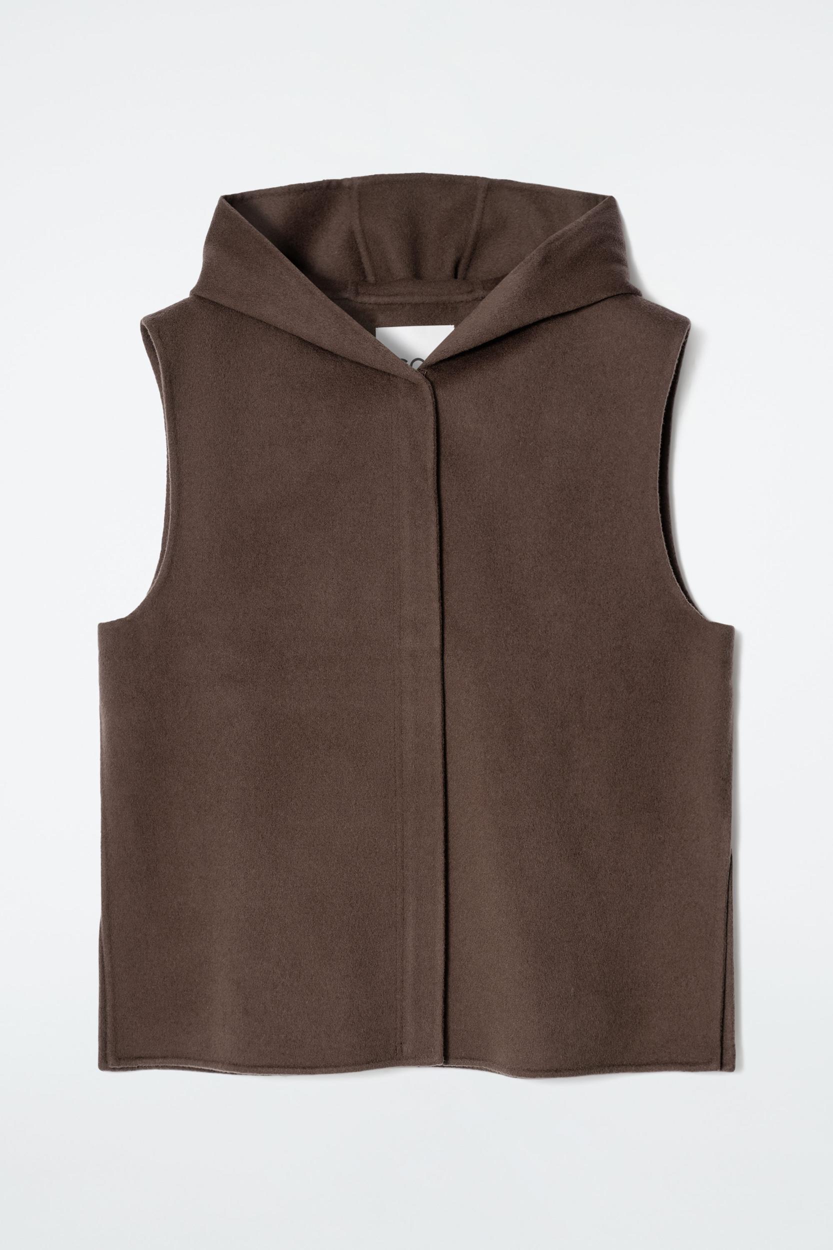DOUBLE-FACED HYBRID HOODED VEST Product Image