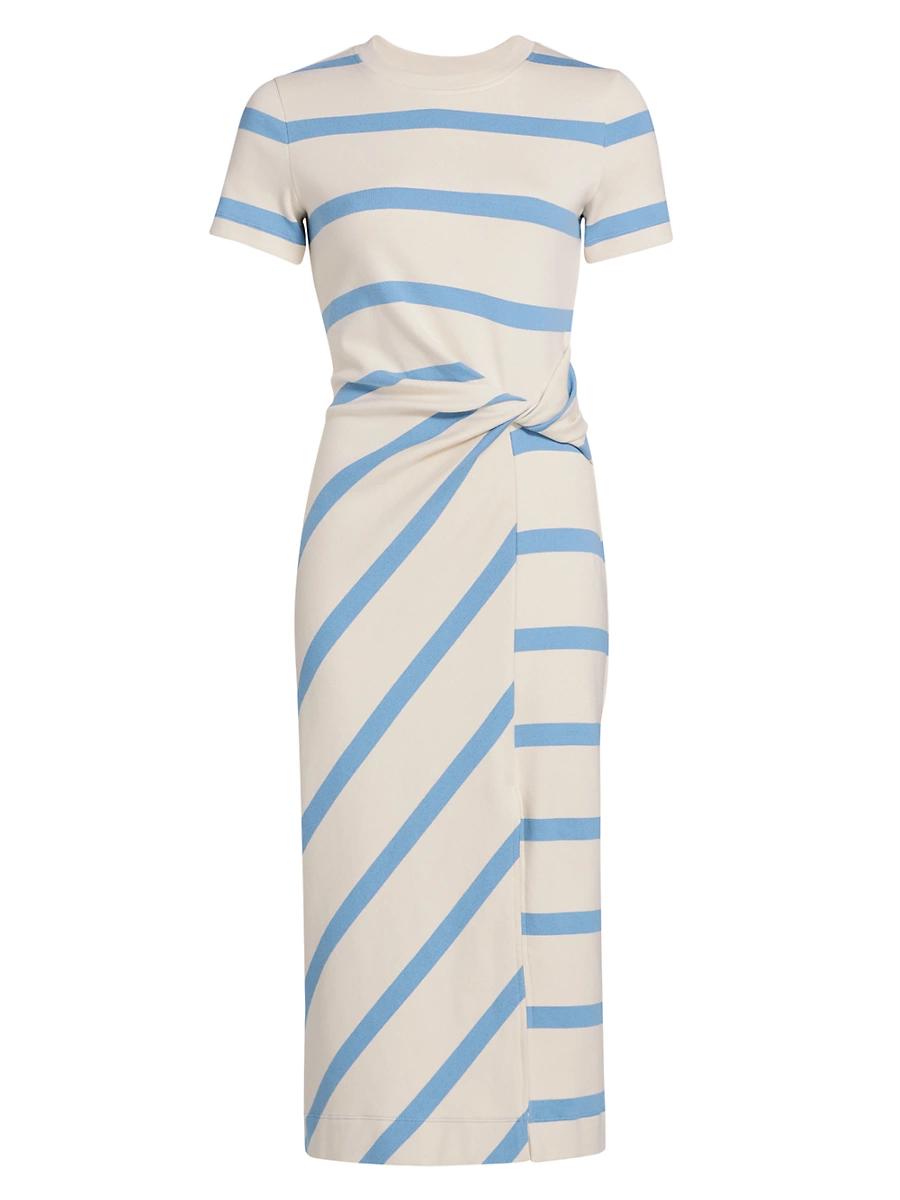 Womens Cody Striped Short-Sleeve Dress Product Image