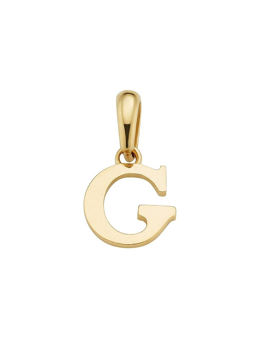 Womens 14K Yellow Gold My Letter Initial Pendant Charm Product Image