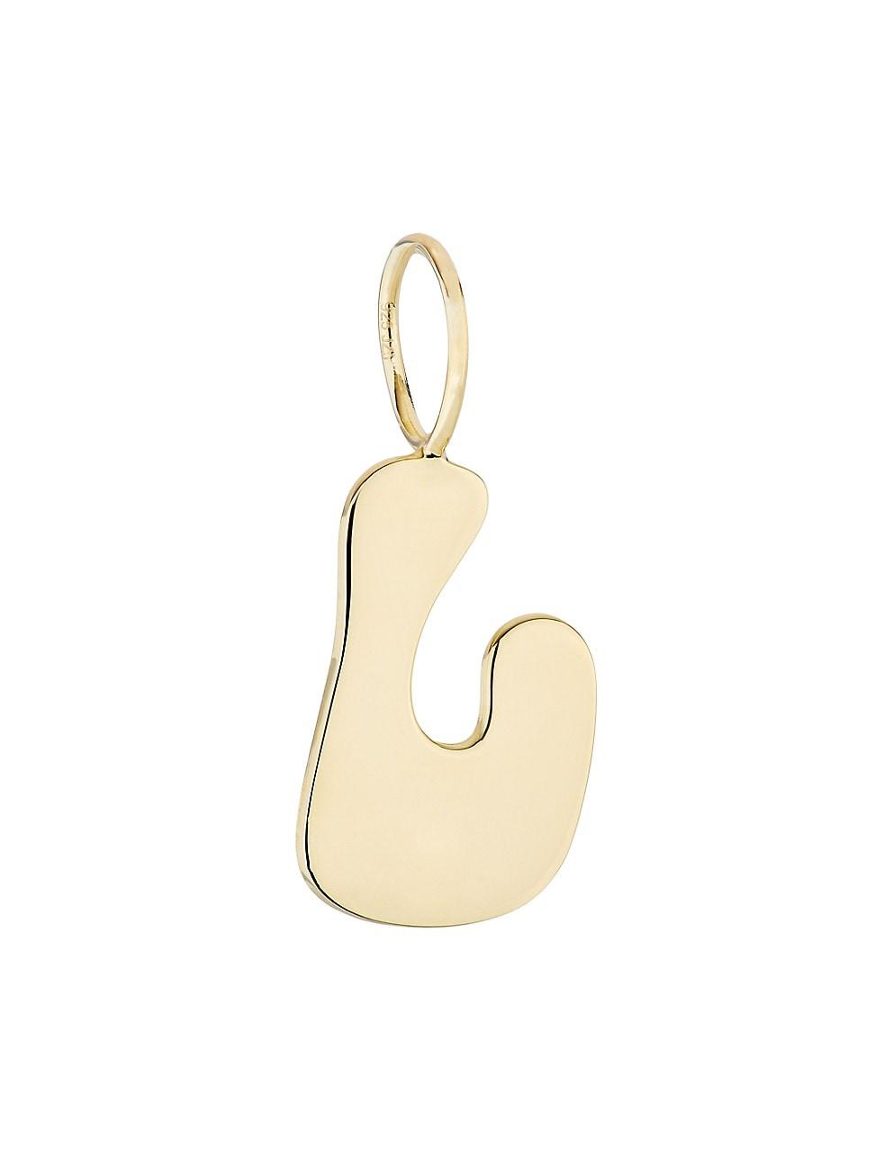 Womens Kelso 18K-Gold-Plated Initial Charm Product Image