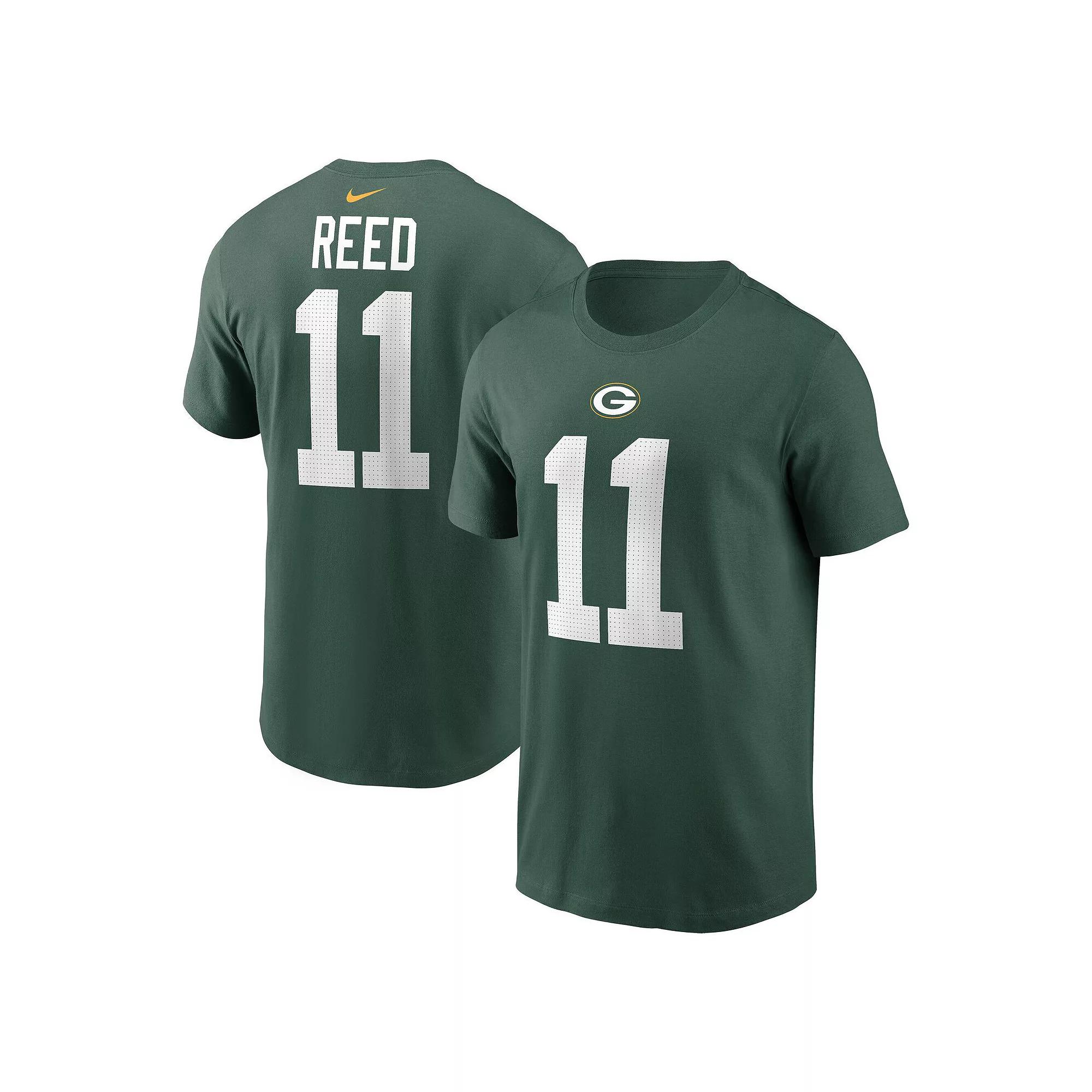 Men's Nike Jayden Reed Green Green Bay Packers Name & Number T-Shirt,  Product Image