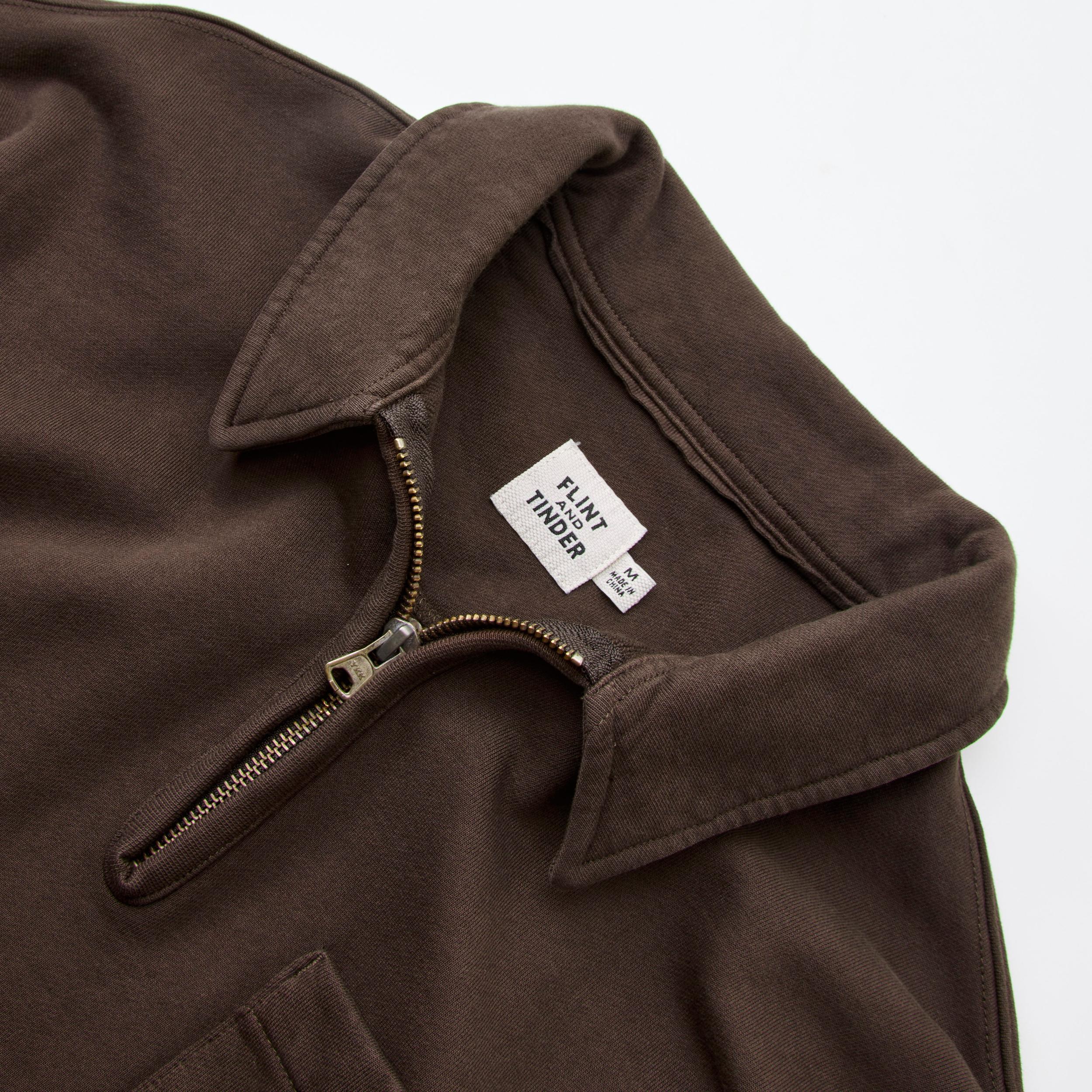 Midweight Terry Quarter Zip Sweatshirt Product Image