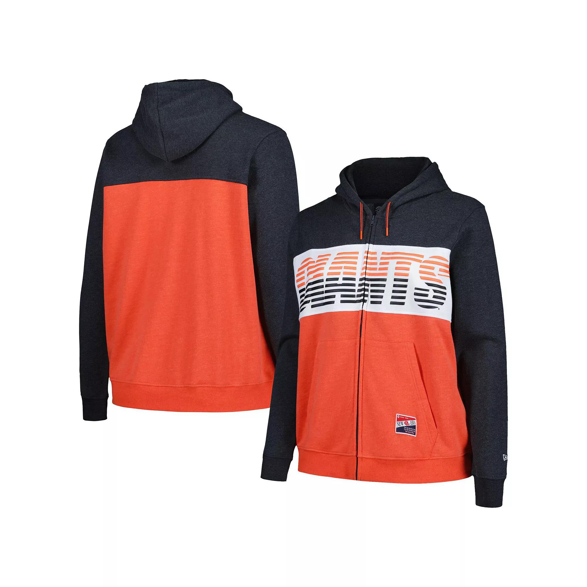 Women's New Era Black San Francisco Giants Plus Size Color Block Full-Zip Hoodie, Size: 3XL Product Image